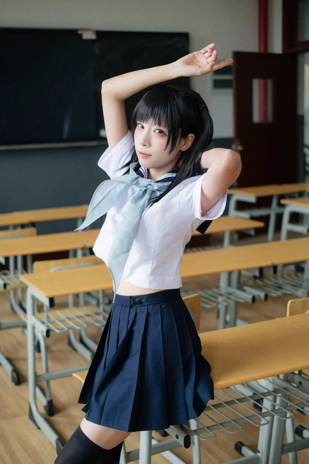 雨后校园氛围感JK制服写真拍摄记录 - HIRO_午饭饭 - 第17张