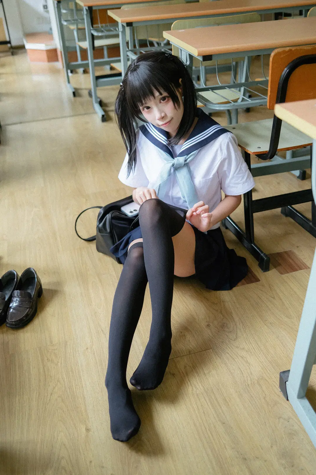 雨后校园氛围感JK制服写真拍摄记录 - HIRO_午饭饭 - 第18张