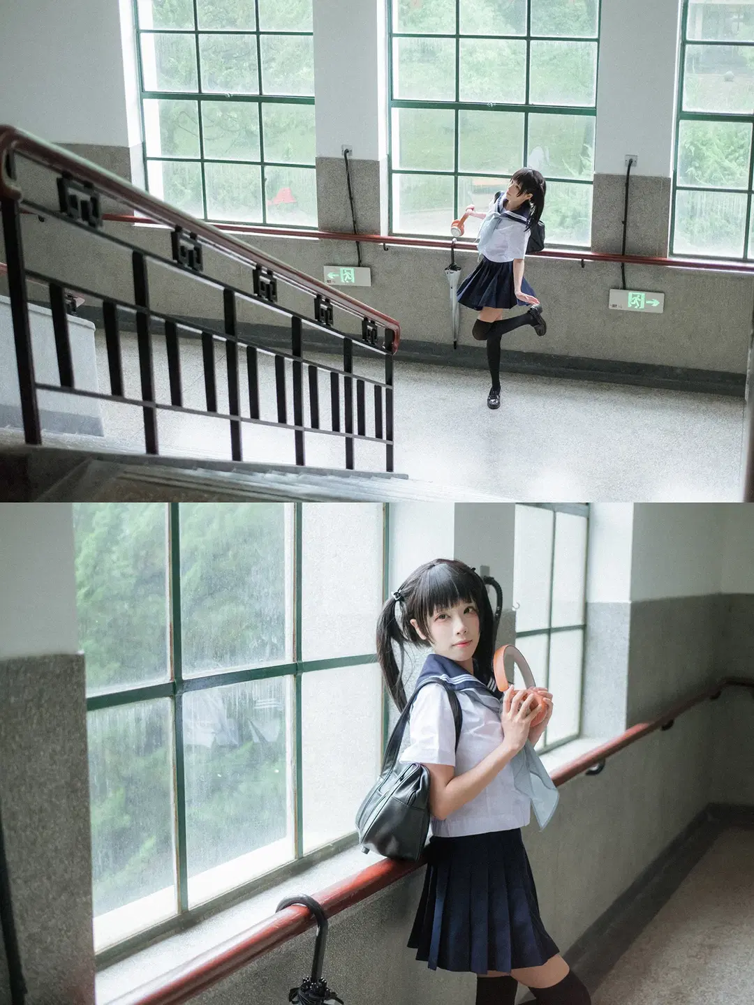 雨后校园氛围感JK制服写真拍摄记录 - HIRO_午饭饭 - 第3张