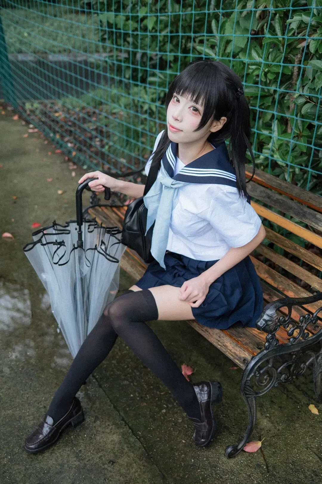 雨后校园氛围感JK制服写真拍摄记录 - HIRO_午饭饭 - 第9张
