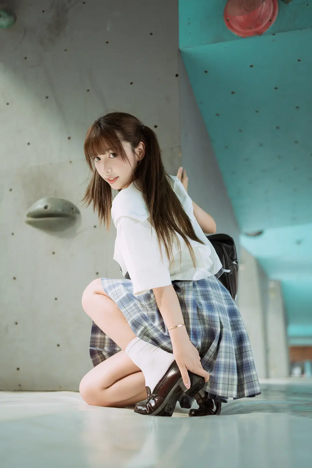 双马尾, 日系写真, JK制服cos, 复古相机, 索尼人像摄影
