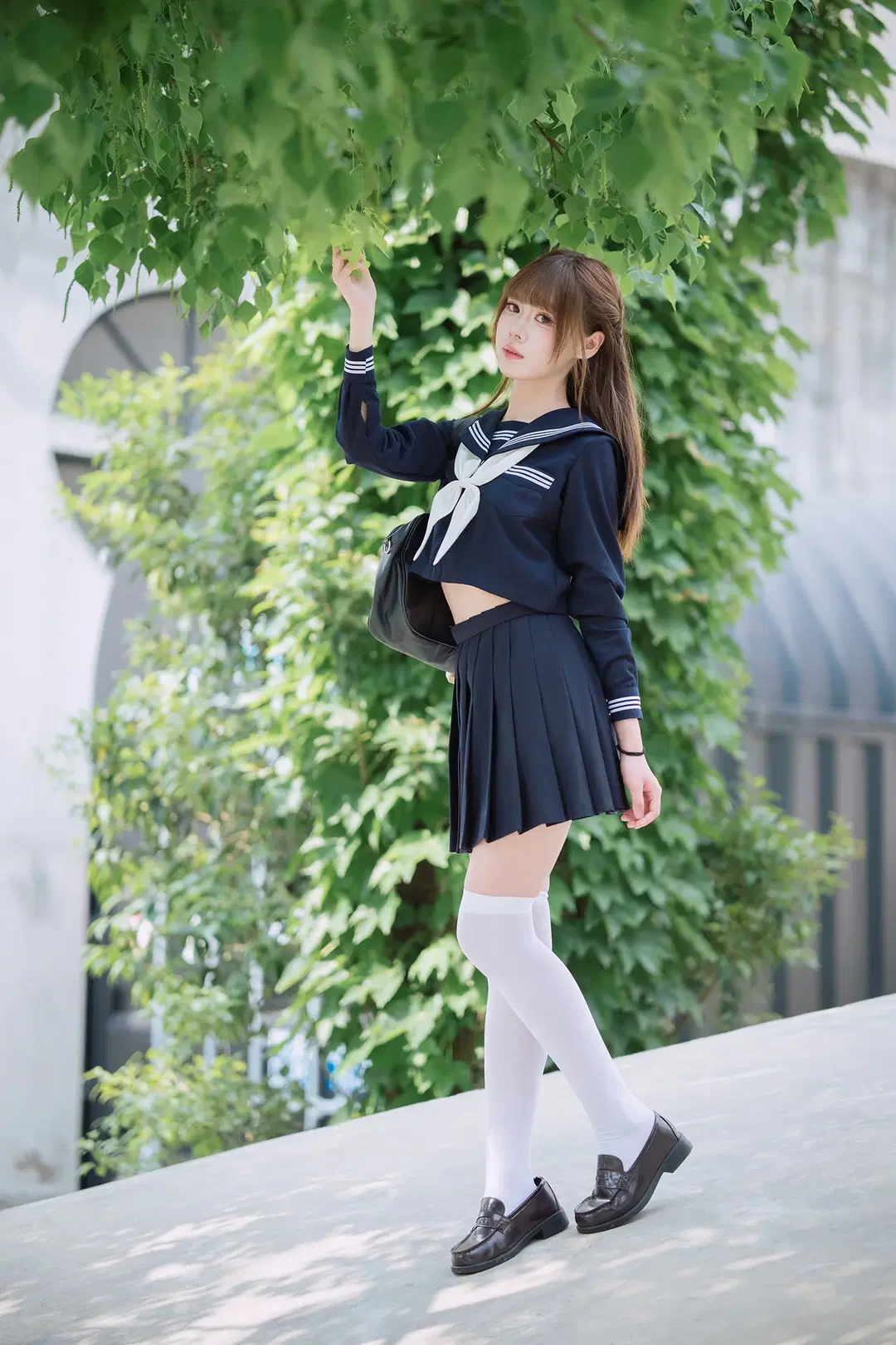 Blueberry Ice Cream Flavored Navy-and-White Sailor Uniform Photoset by HIRO_午饭饭 - Image 11
