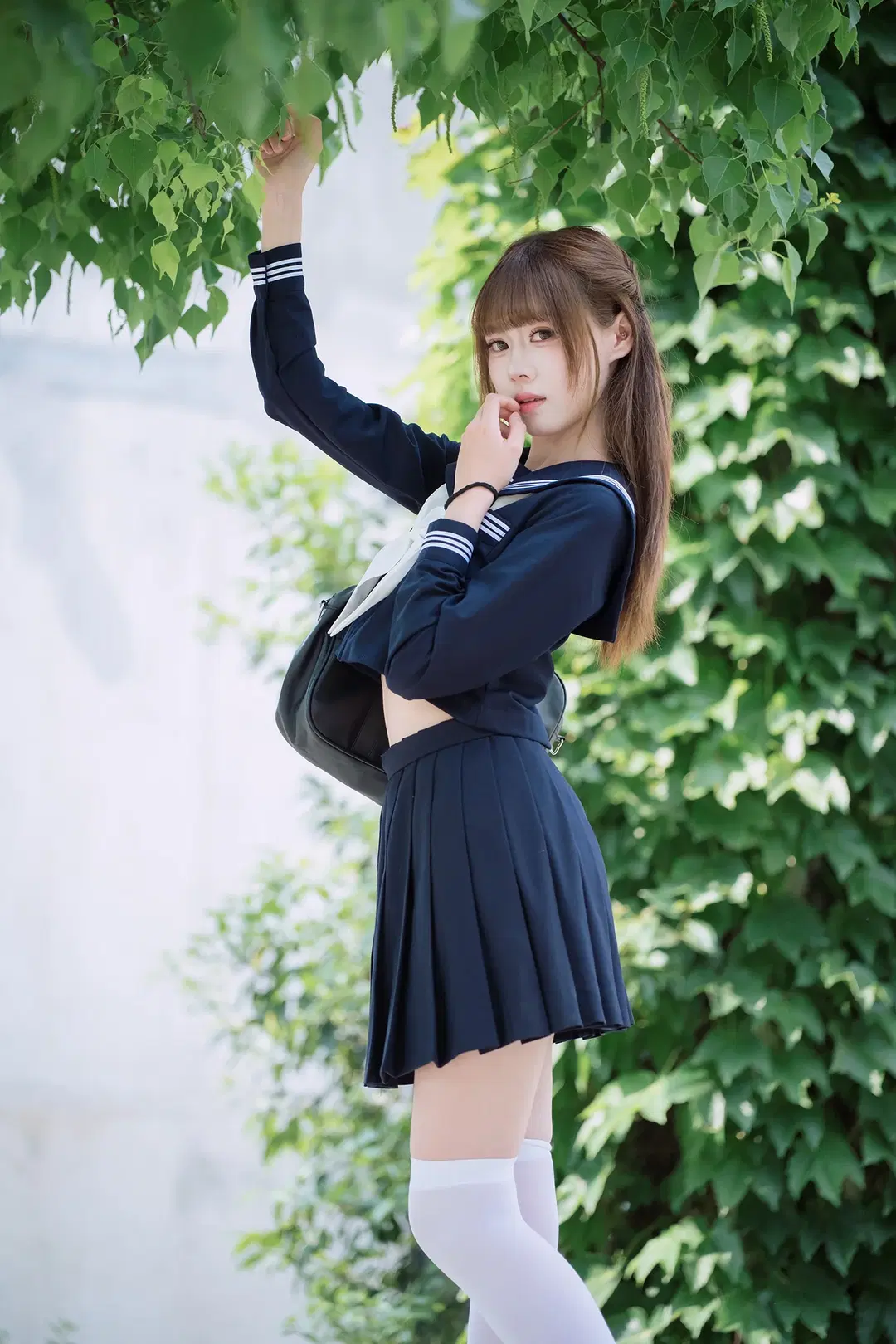 Blueberry Ice Cream Flavored Navy-and-White Sailor Uniform Photoset by HIRO_午饭饭 - Image 12