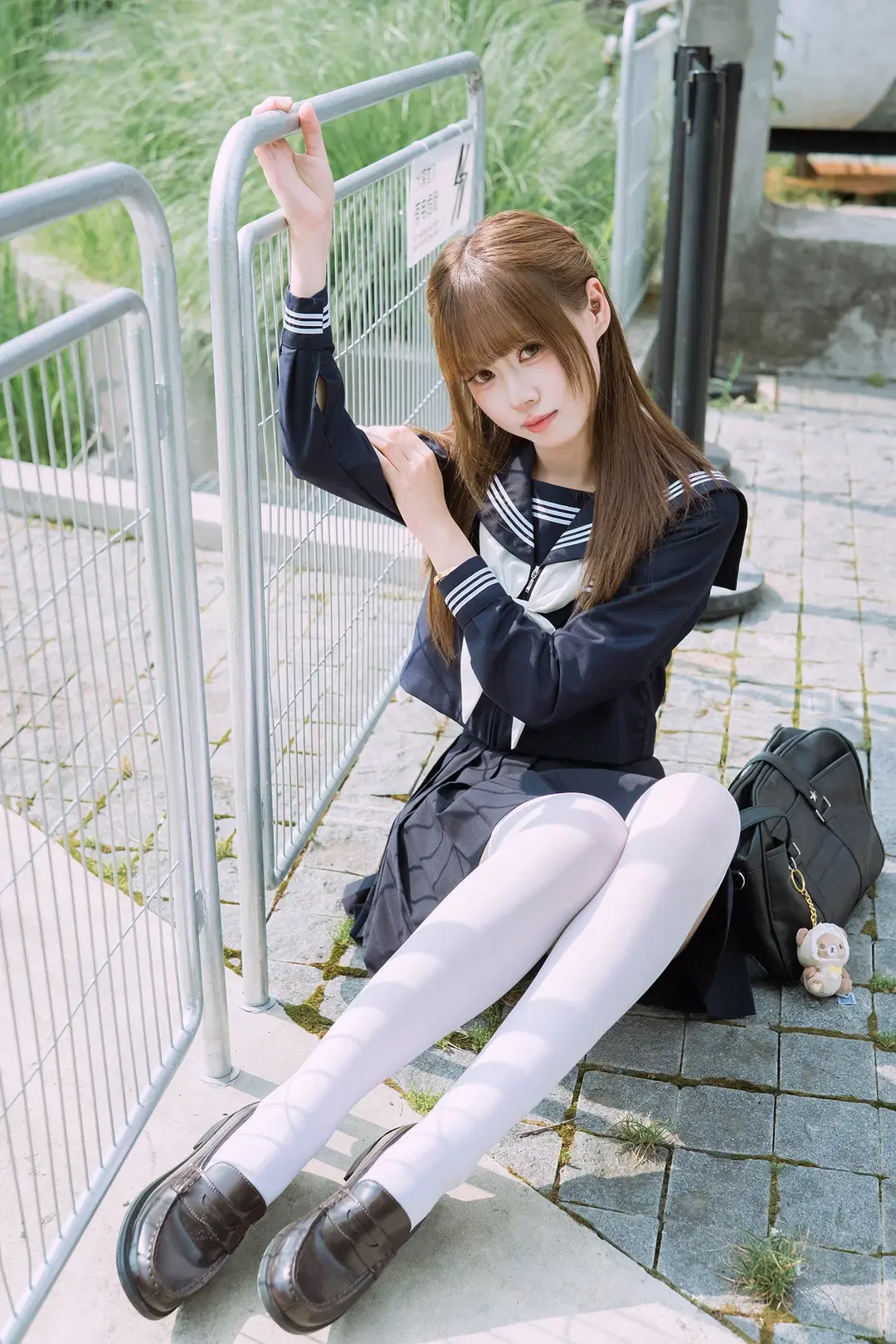 Blueberry Ice Cream Flavored Navy-and-White Sailor Uniform Photoset by HIRO_午饭饭 - Image 14