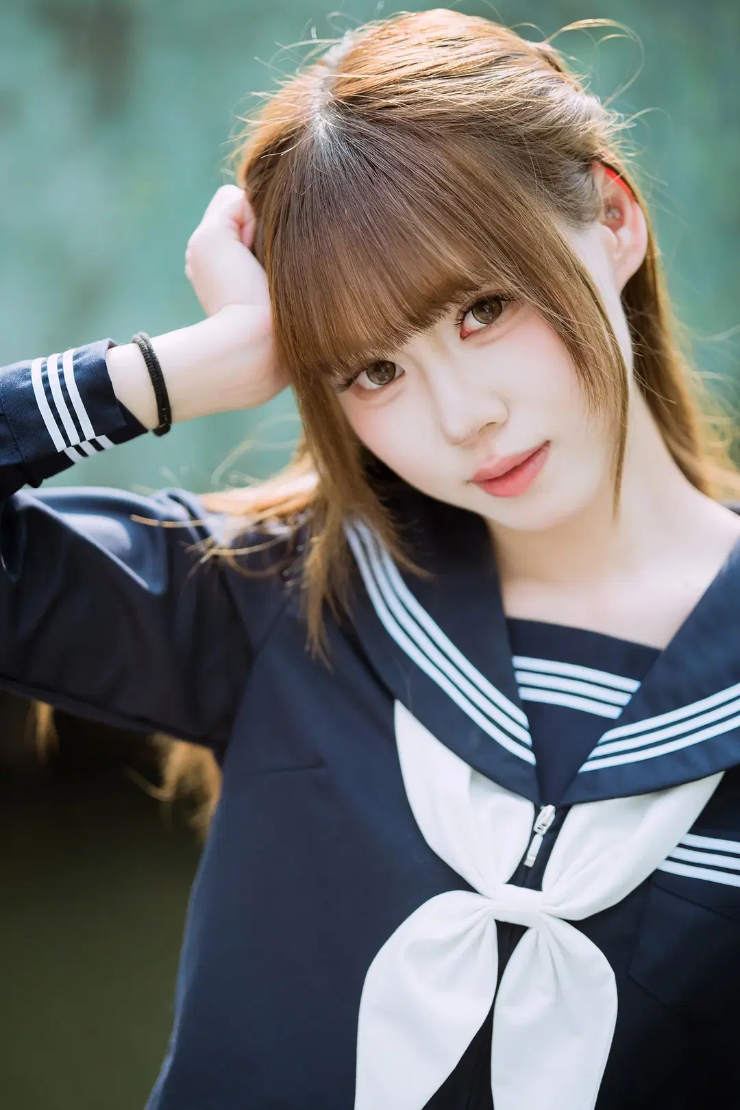 Blueberry Ice Cream Flavored Navy-and-White Sailor Uniform Photoset by HIRO_午饭饭 - Image 9