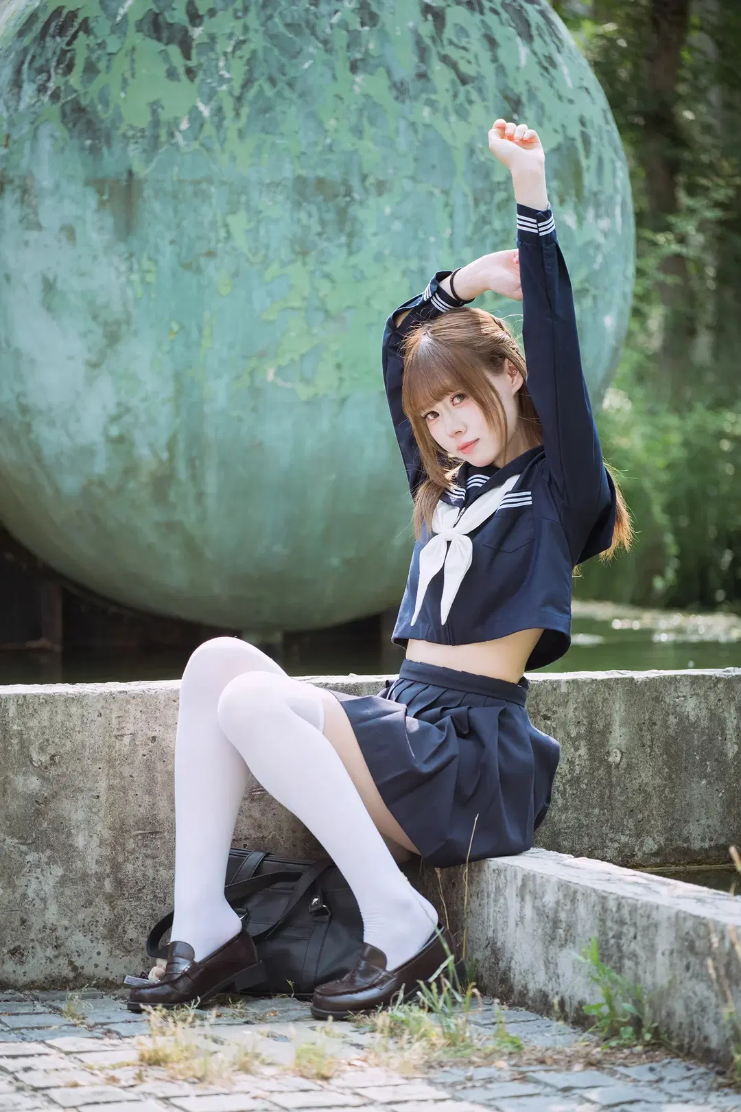 Deep Blue Sailor Suit Collides with Industrial Storage Tanks by HIRO_午饭饭 - Image 6