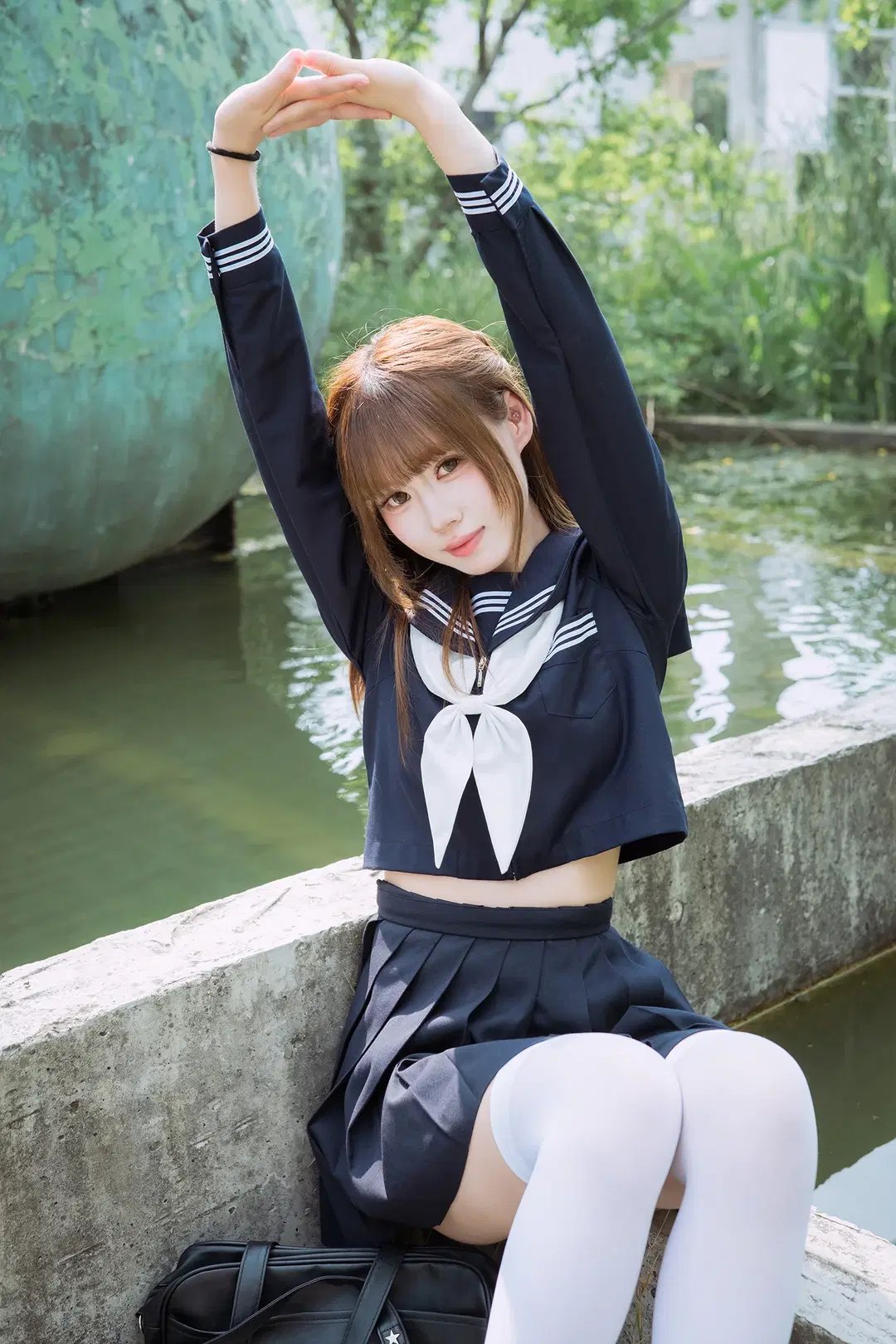 夏日水手服白丝写真，富士X-S20拍摄心得分享