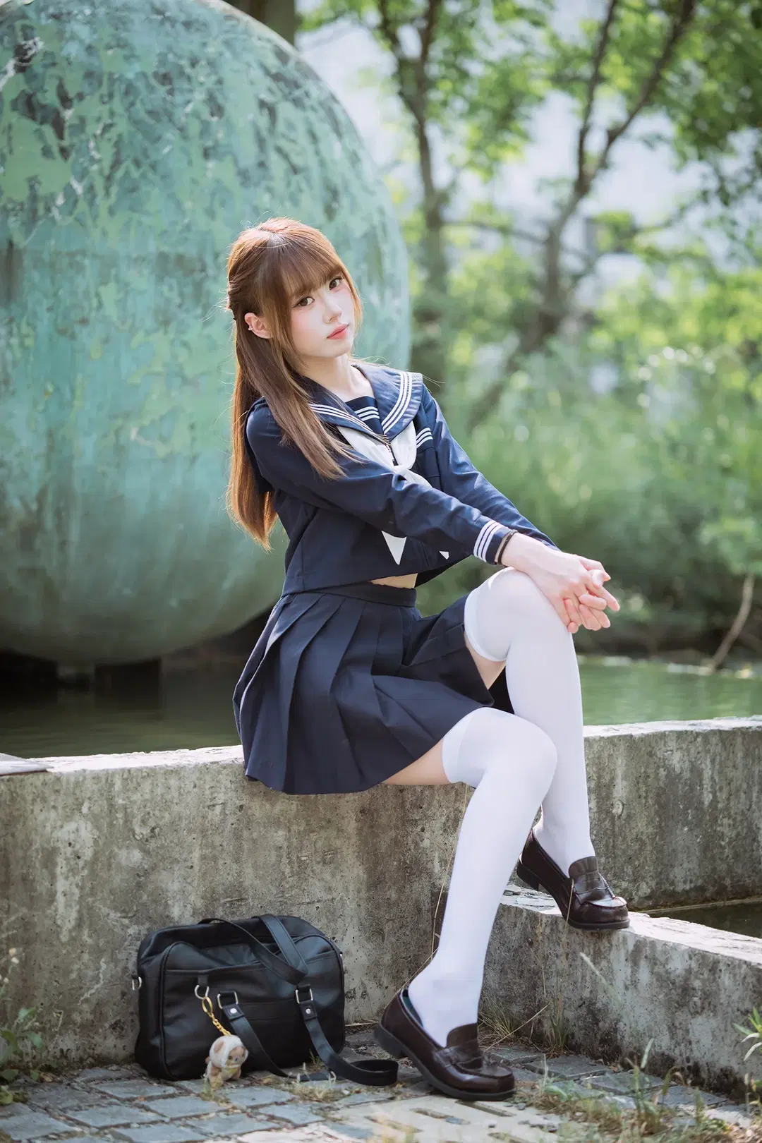 夏日水手服白丝写真，富士X-S20拍摄心得分享 - HIRO_午饭饭 - 第13张