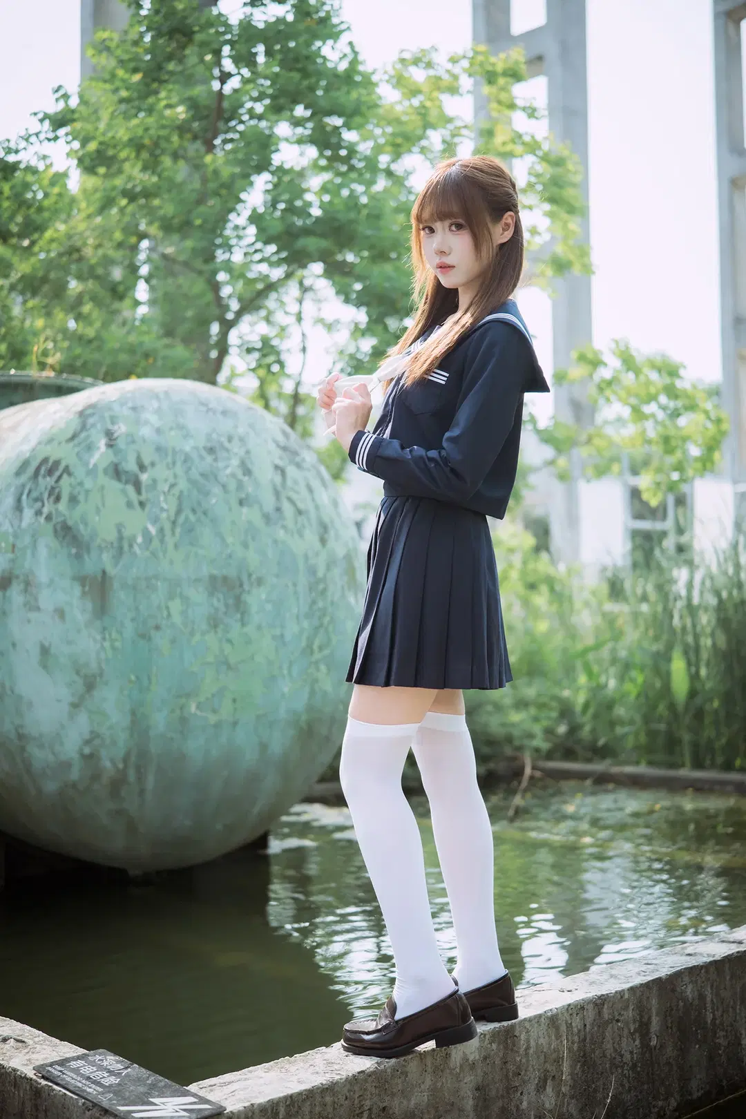夏日水手服白丝写真，富士X-S20拍摄心得分享 - HIRO_午饭饭 - 第14张