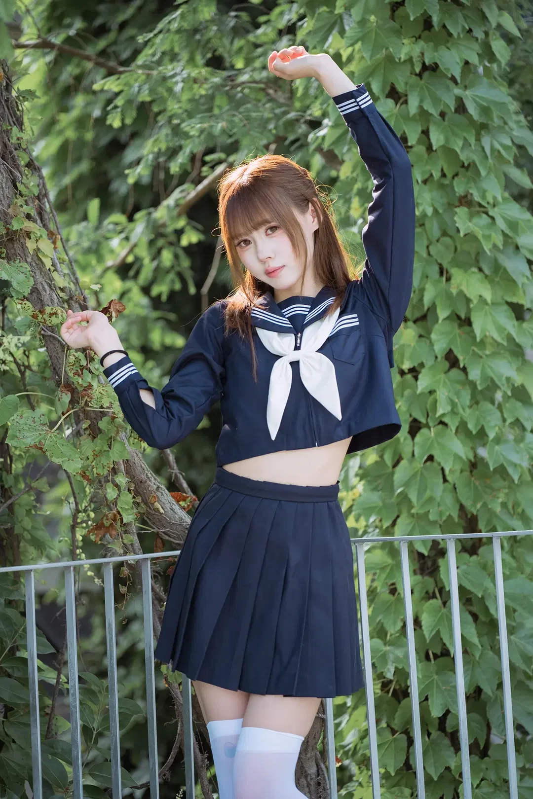 夏日水手服白丝写真，富士X-S20拍摄心得分享 - HIRO_午饭饭 - 第17张
