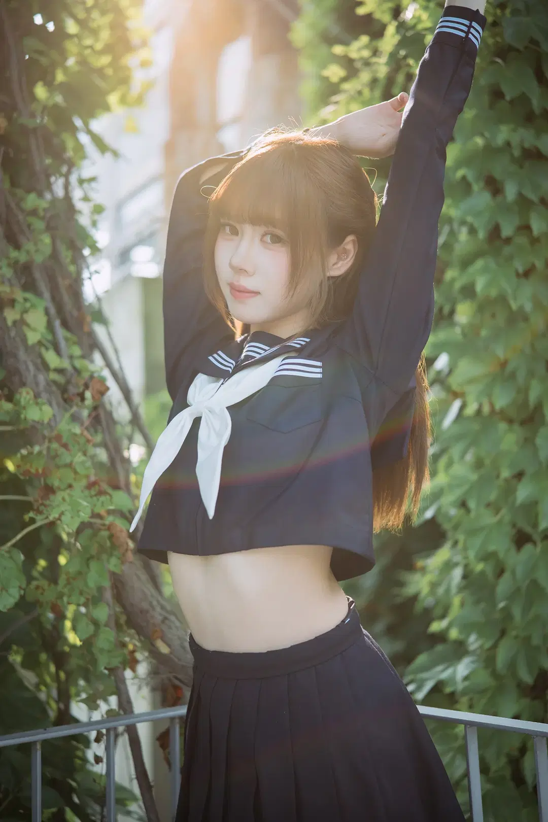 夏日水手服白丝写真，富士X-S20拍摄心得分享 - HIRO_午饭饭 - 第18张