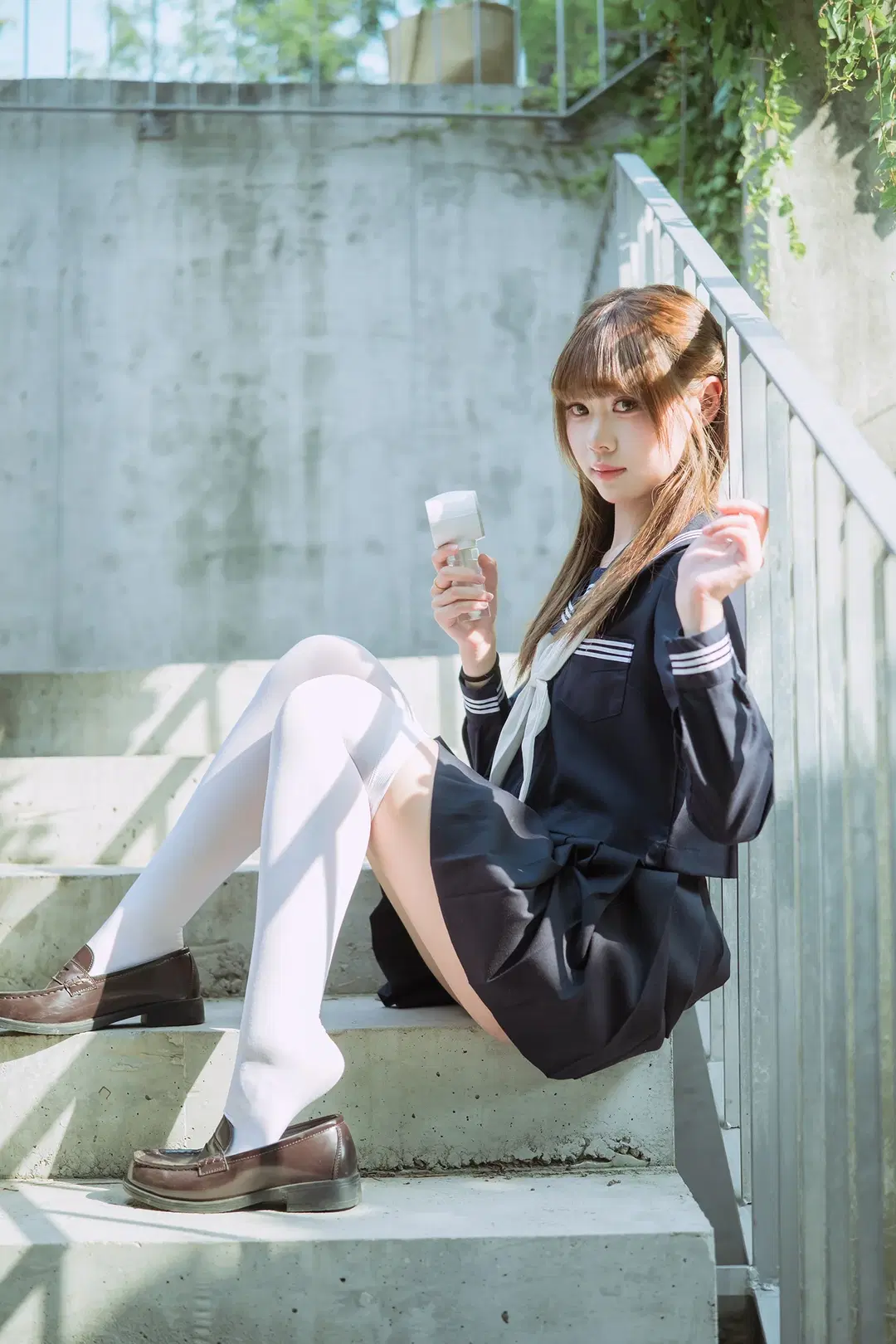 夏日水手服白丝写真，富士X-S20拍摄心得分享 - HIRO_午饭饭 - 第3张