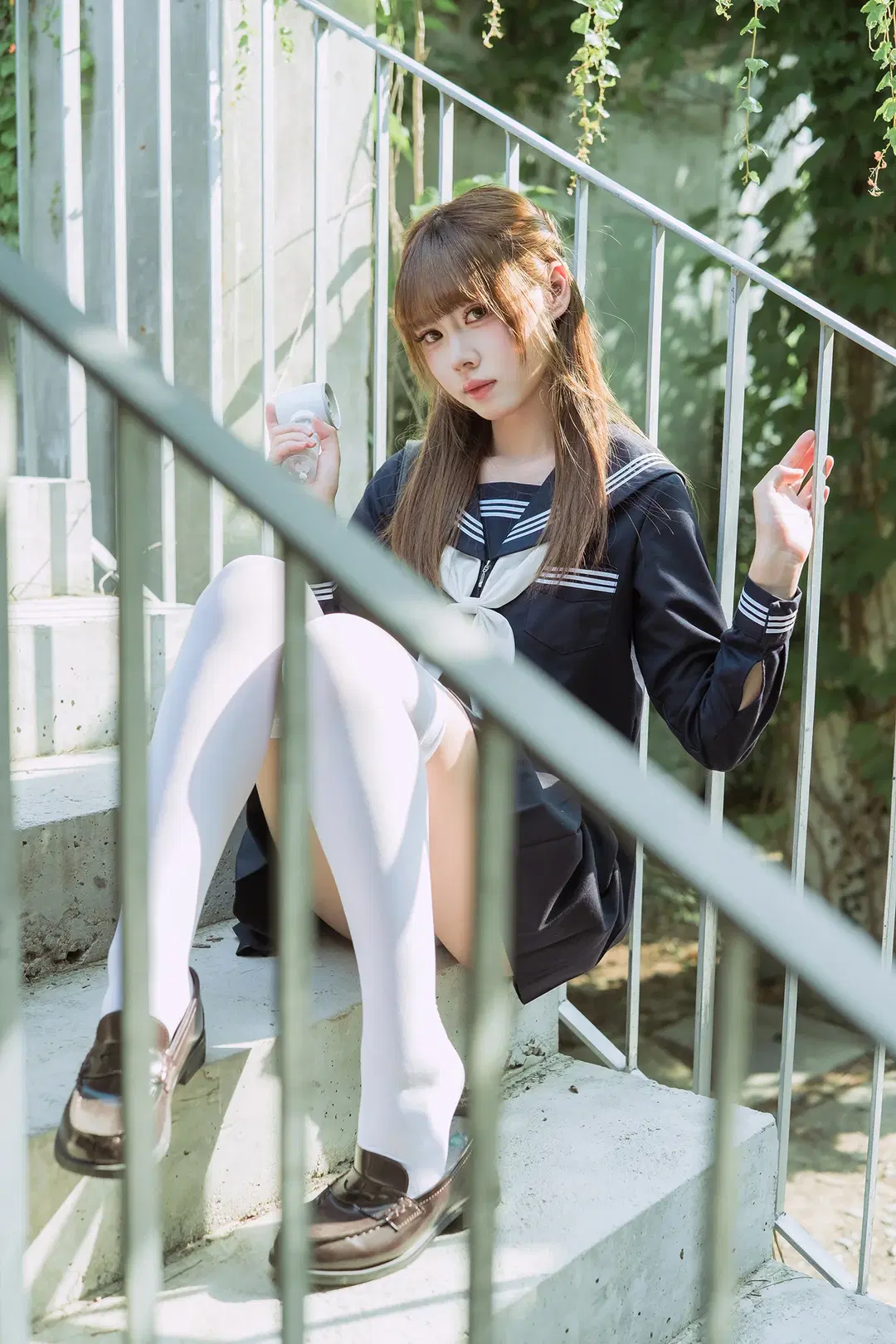 夏日水手服白丝写真，富士X-S20拍摄心得分享 - HIRO_午饭饭 - 第4张