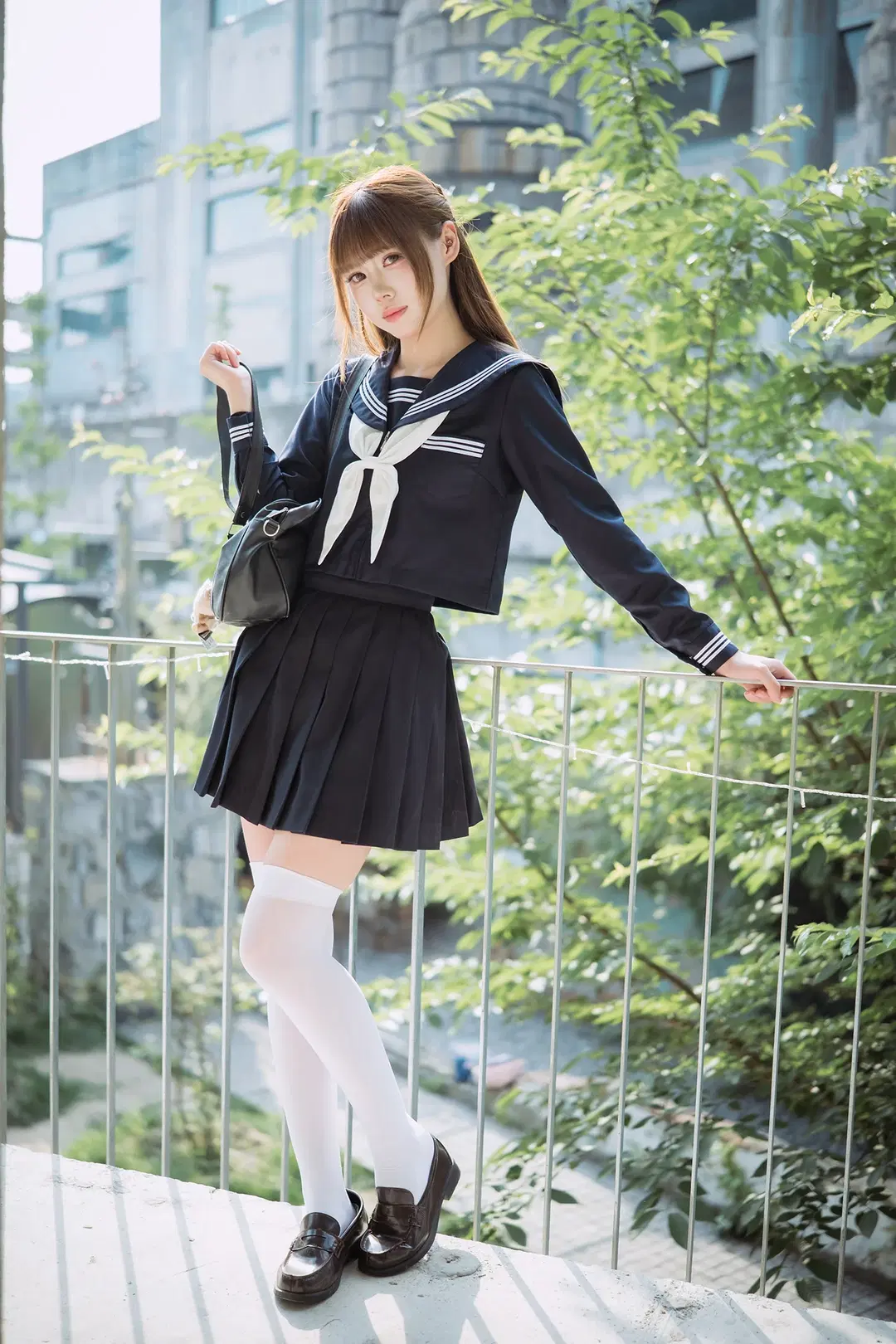 夏日水手服白丝写真，富士X-S20拍摄心得分享 - HIRO_午饭饭 - 第5张