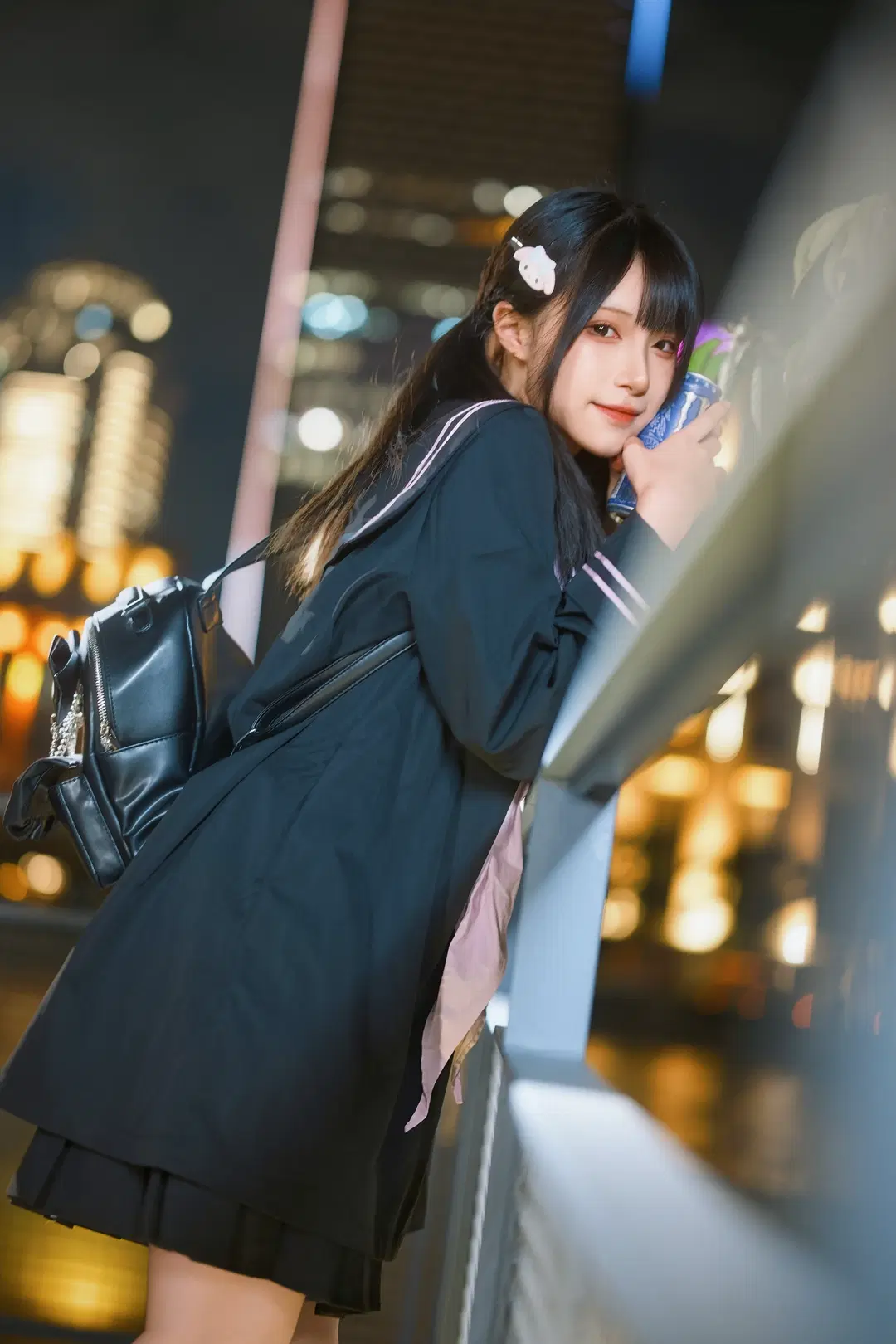 暗黑学院风夜景人像，冷脸萌的二次元氛围感 - 北面色影 - 第6张