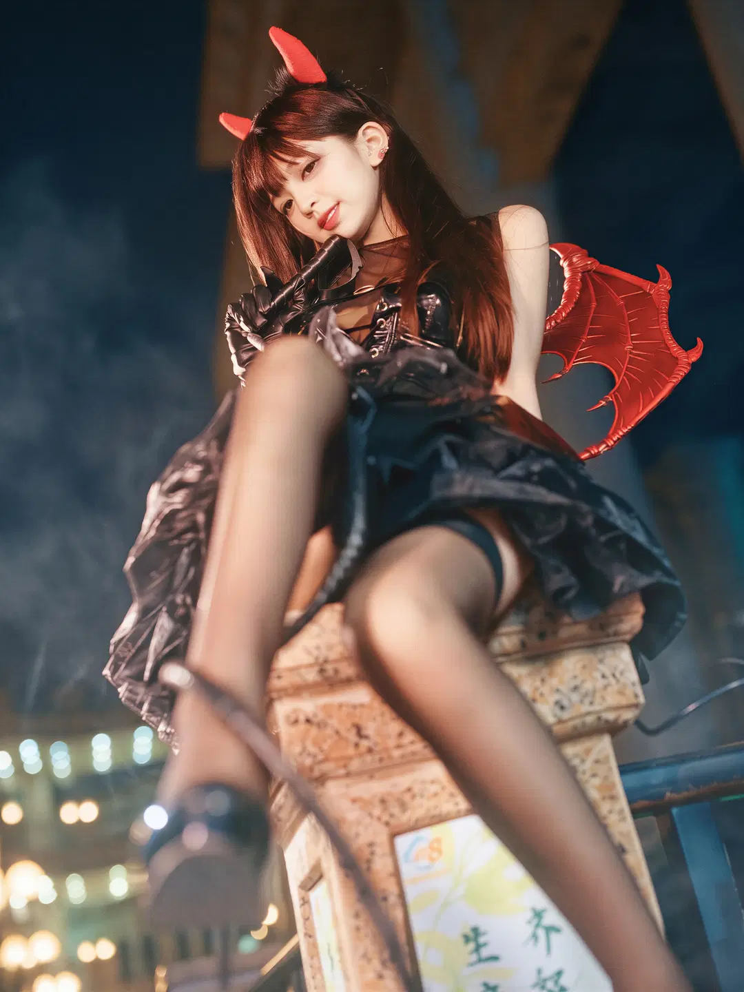 万圣节小恶魔妆造，哥特风氛围感拉满 - 北面色影 - 第13张