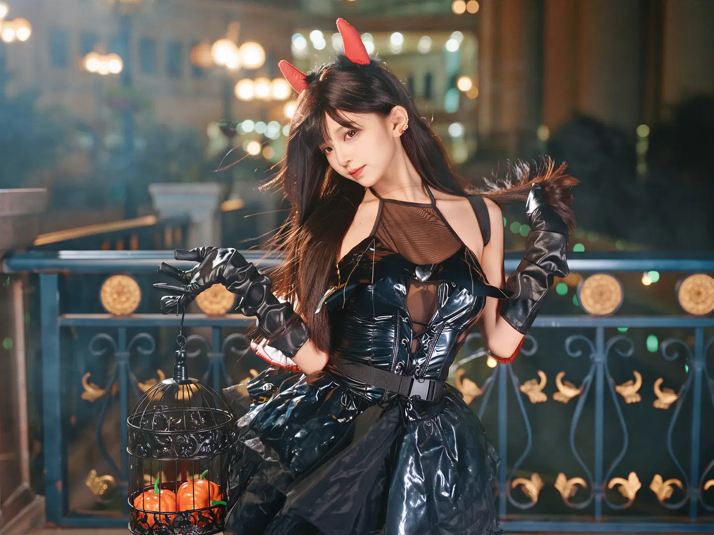 万圣节小恶魔妆造，哥特风氛围感拉满 - 北面色影 - 第14张