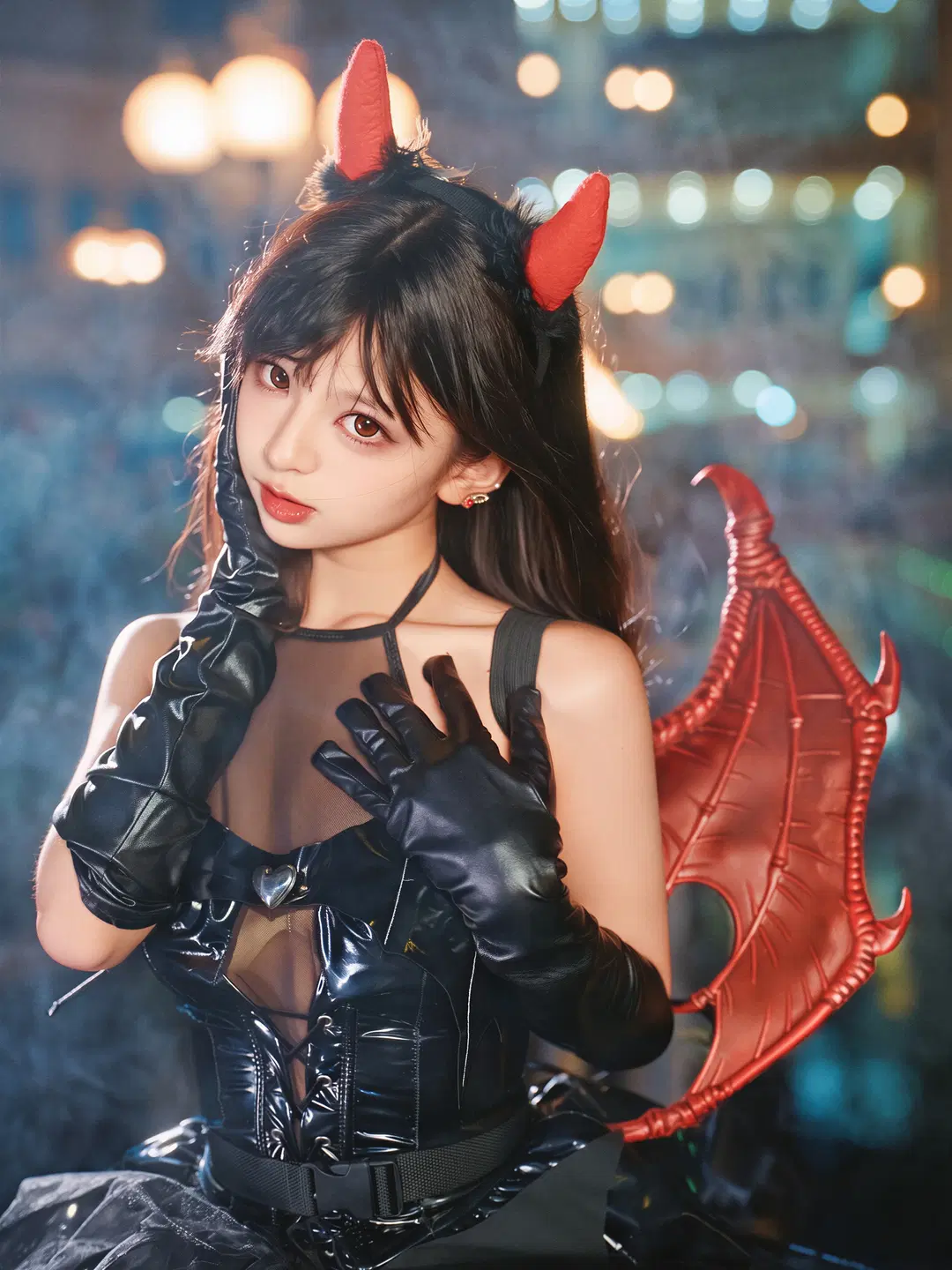 万圣节小恶魔妆造，哥特风氛围感拉满 - 北面色影 - 第16张