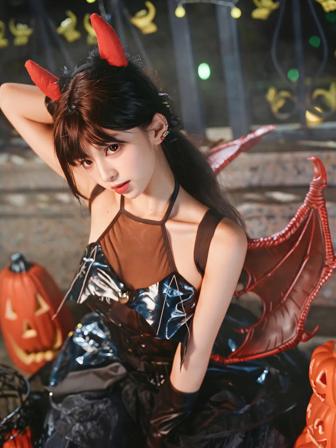 万圣节小恶魔妆造，哥特风氛围感拉满 - 北面色影 - 第9张