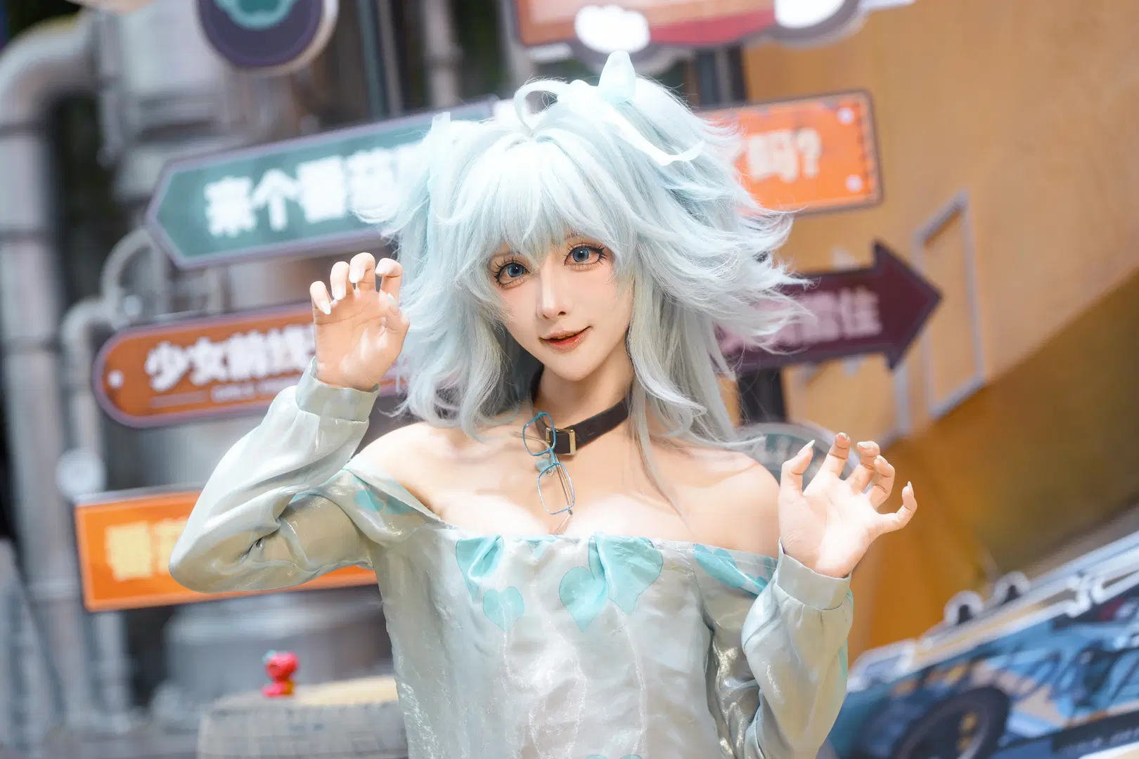 【芙洛伦cos】BW漫展上的薄荷蓝少女 - 青阳 - 第4张