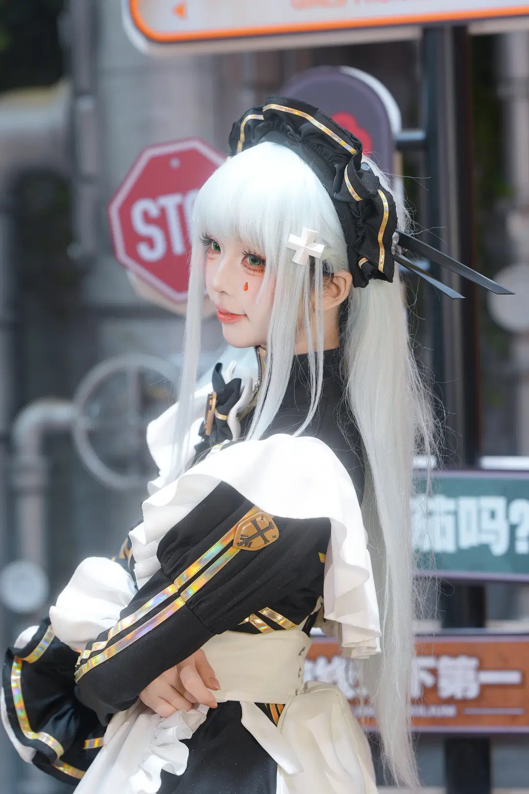 【HK416cos】少女前线2追放 BW现场的黑白女仆装造型 - 青阳 - 第2张
