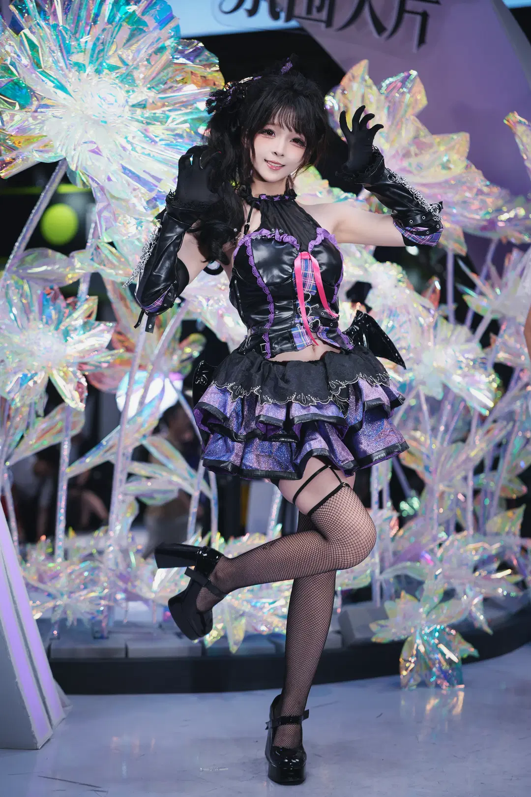 Gothic Lolita Sweet and Cool Style Outfit at the ChinaJoy Sony Booth