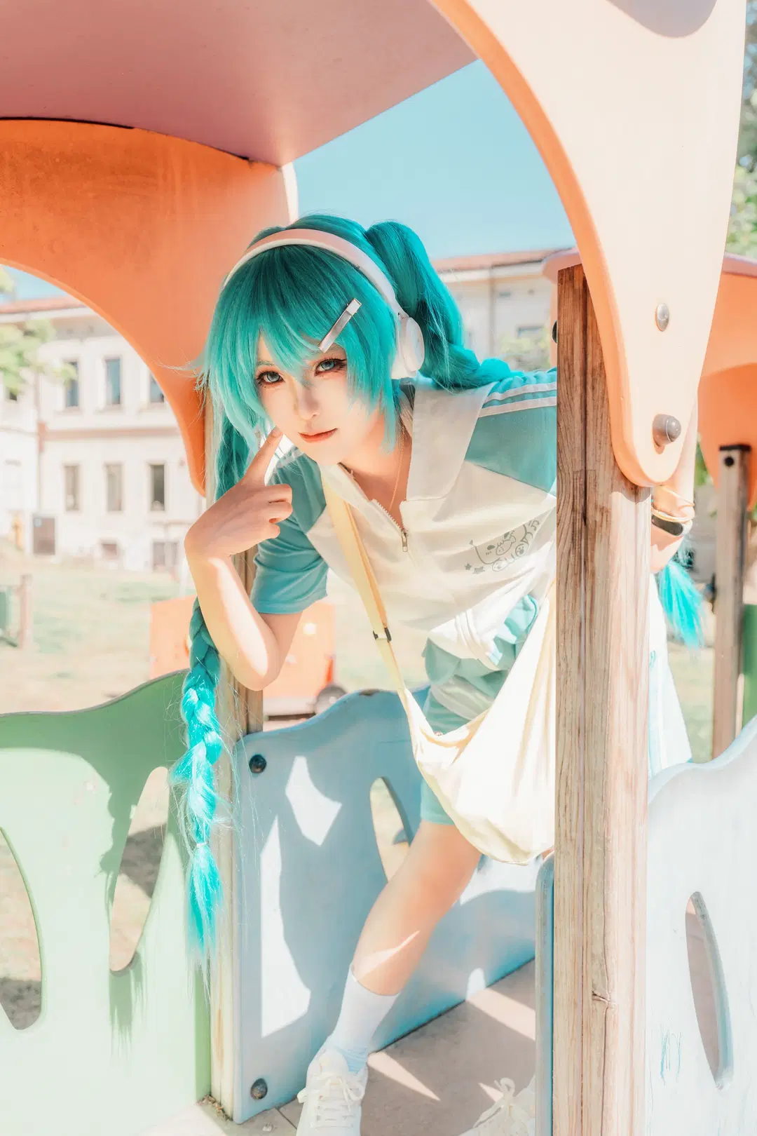 【初音ミク コスプレ】イタリアの街頭を彩る青緑のストーム - 醉梦化蝶📷 - 13枚目