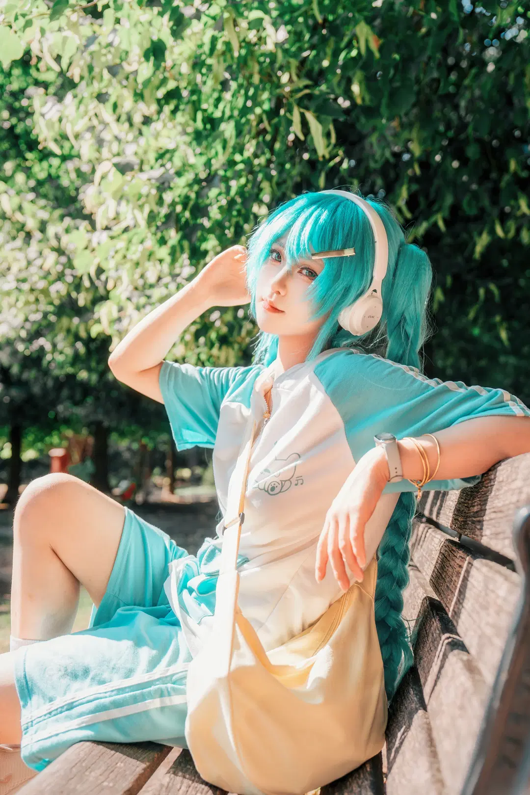 【初音ミク コスプレ】イタリアの街頭を彩る青緑のストーム - 醉梦化蝶📷 - 15枚目