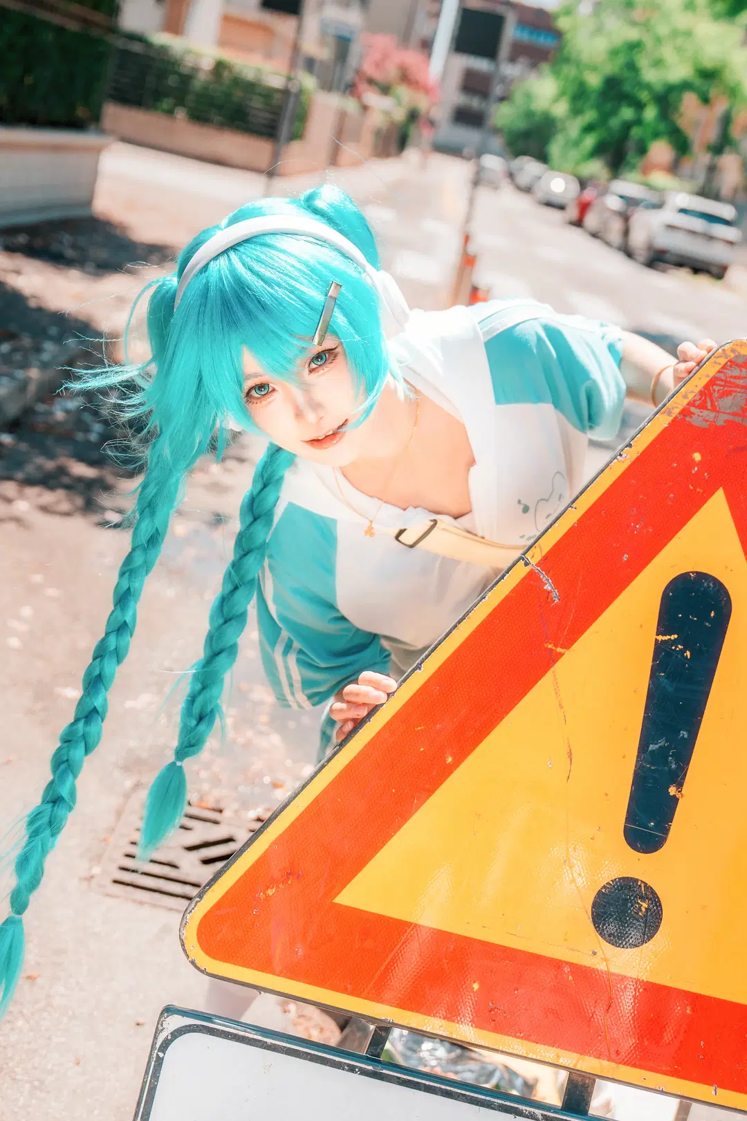 【初音未来cos】意大利街头的青绿风暴