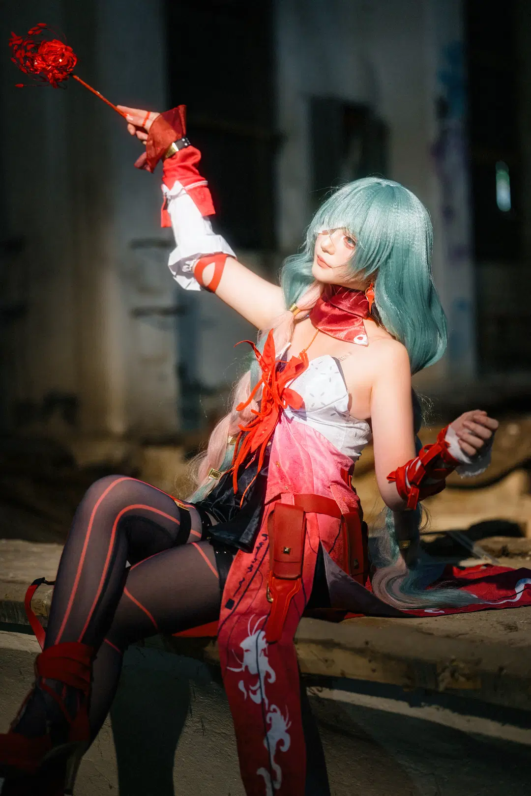 【弗洛洛cos】废弃剧院里的红白交响曲 - 醉梦化蝶📷 - 第11张