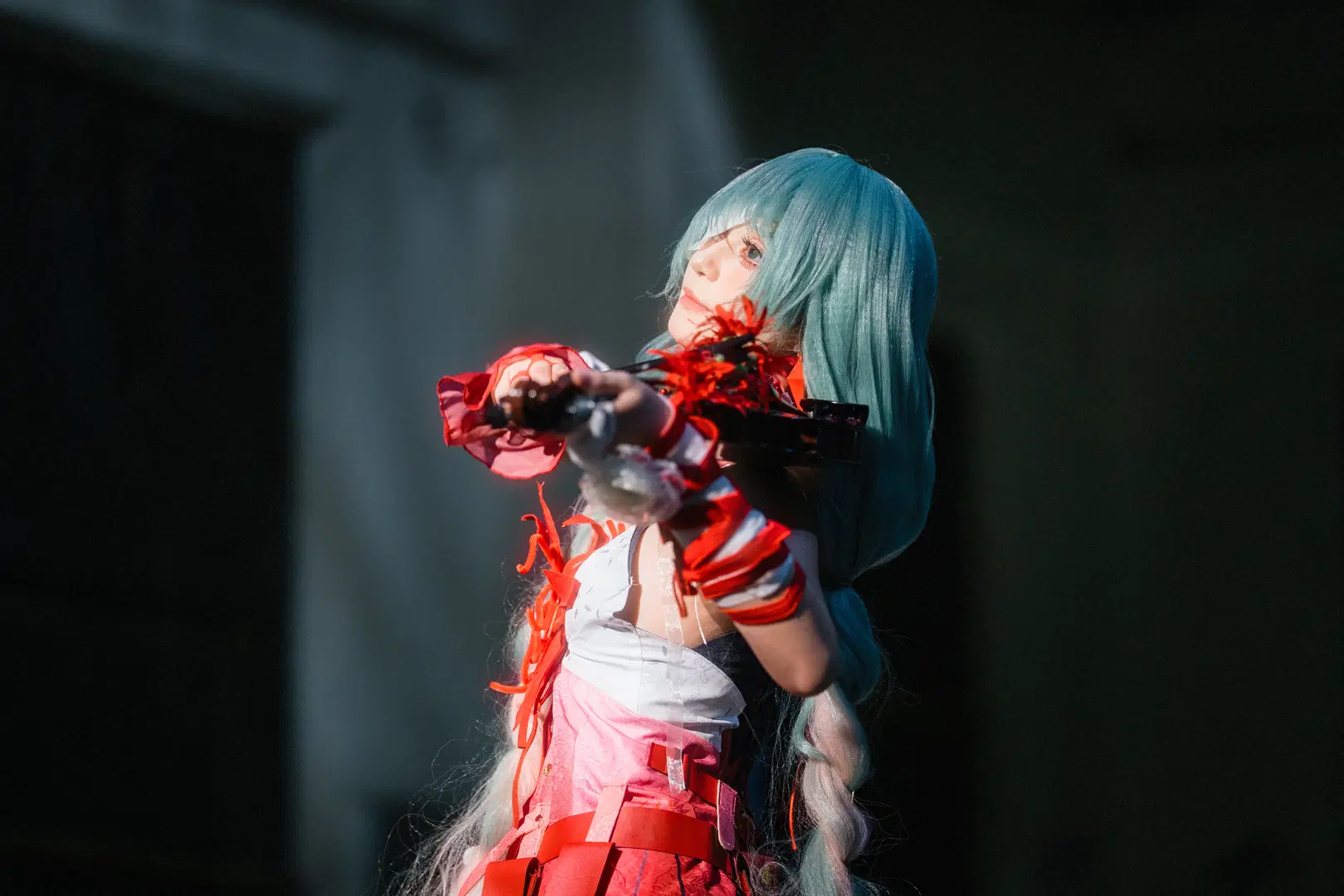 【弗洛洛cos】废弃剧院里的红白交响曲 - 醉梦化蝶📷 - 第18张
