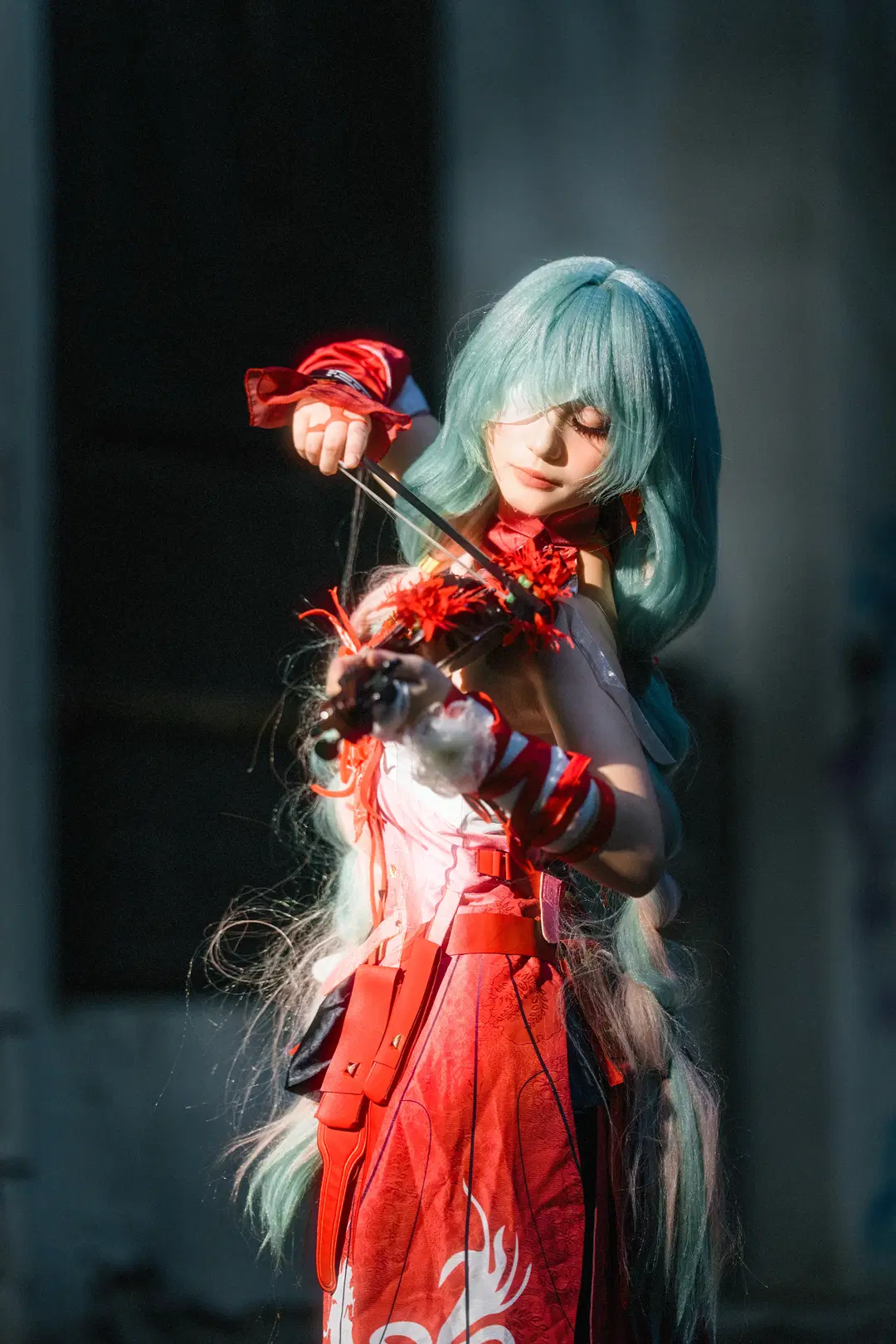 【弗洛洛cos】废弃剧院里的红白交响曲 - 醉梦化蝶📷 - 第6张