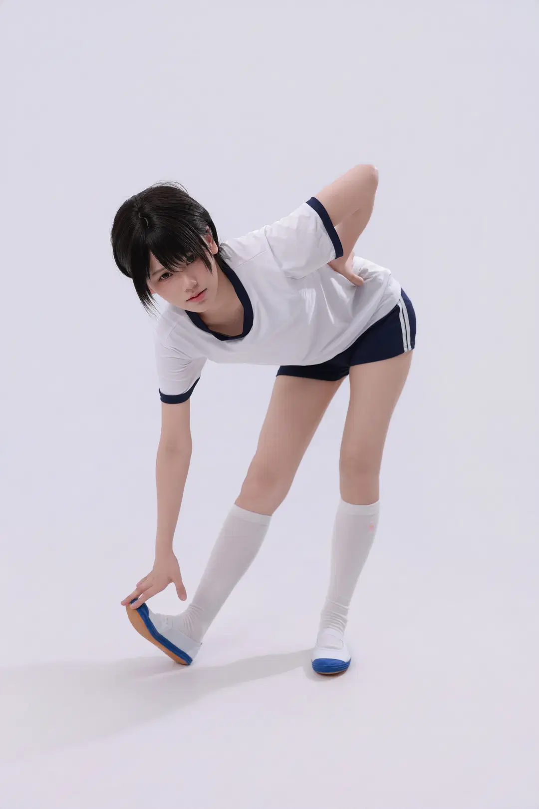 白棚日系体操服拉伸拍摄记录 - 就爱臭猴子（缺牙巴版） - 第5张