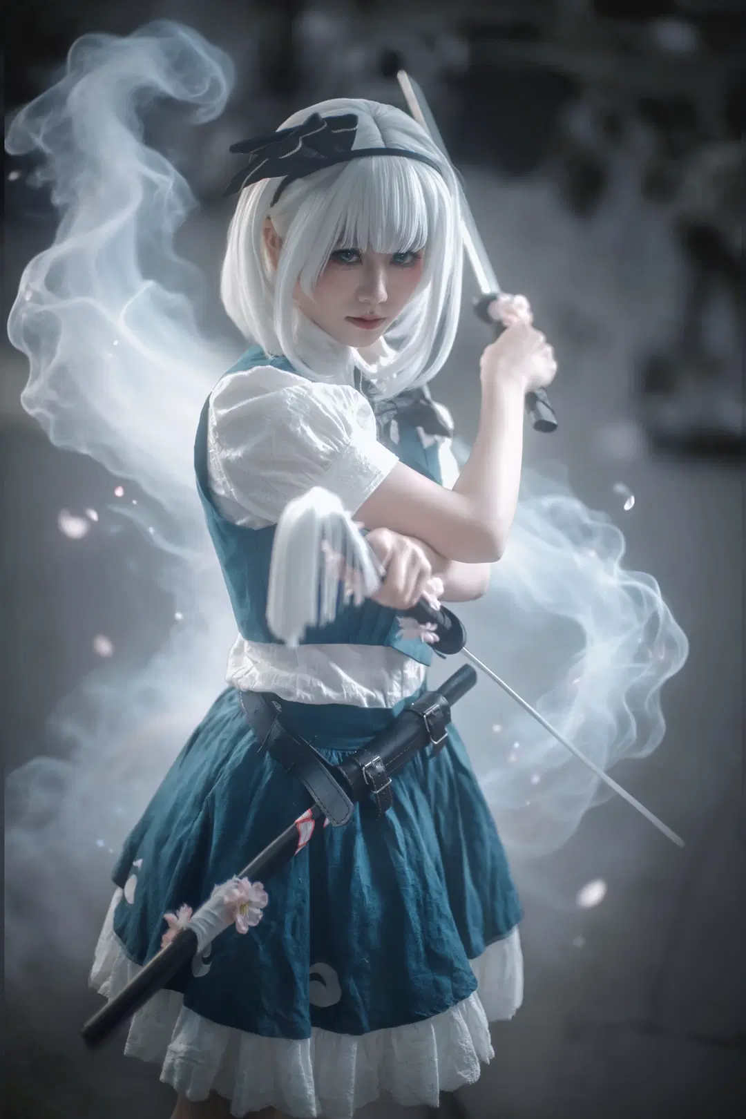 东方project, 漫展场照, 魂魄妖梦cos, 双刀, 庭师