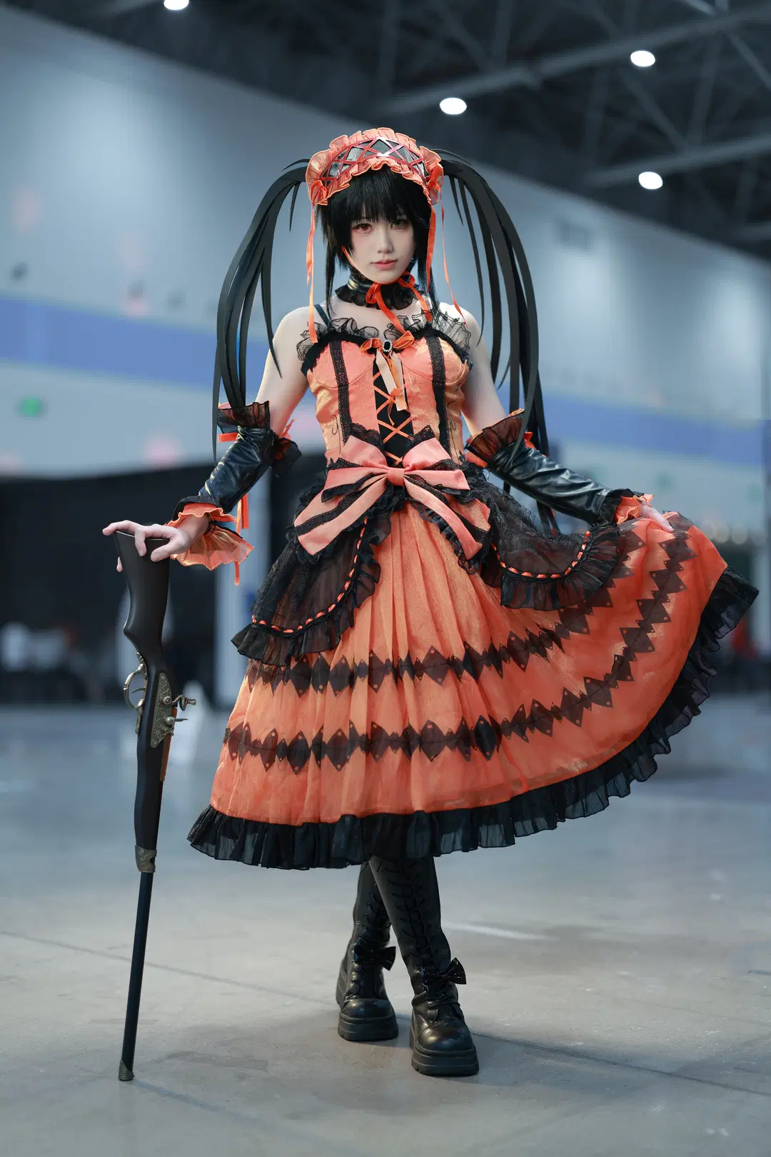 [Kurumi Tokisaki cosplay] Date A Live: Black-and-Orange Gothic Convention Photoshoot by 就爱臭猴子（缺牙巴版） - Image 6