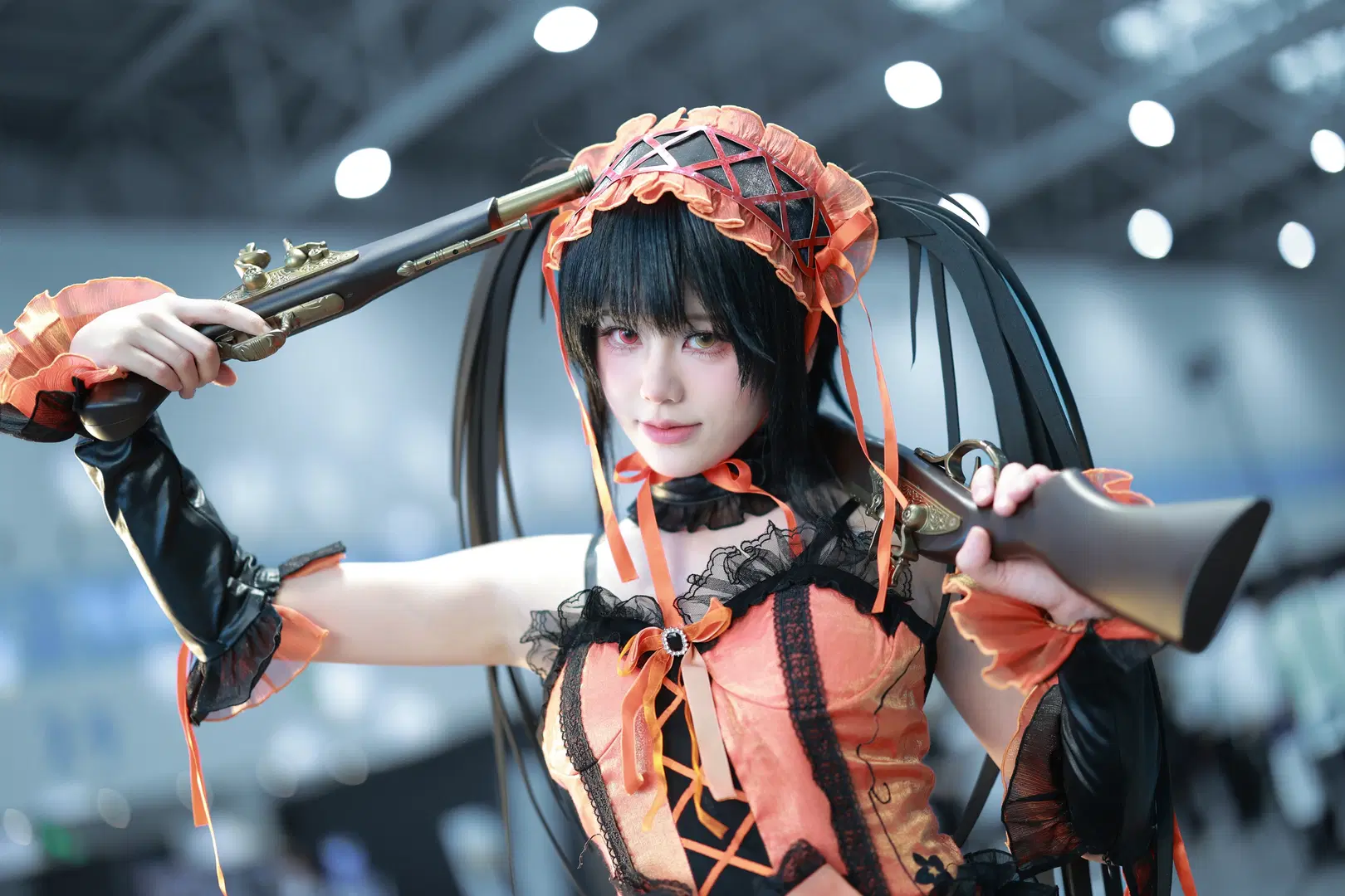 [Kurumi Tokisaki cosplay] Date A Live: Black-and-Orange Gothic Convention Photoshoot by 就爱臭猴子（缺牙巴版） - Image 7