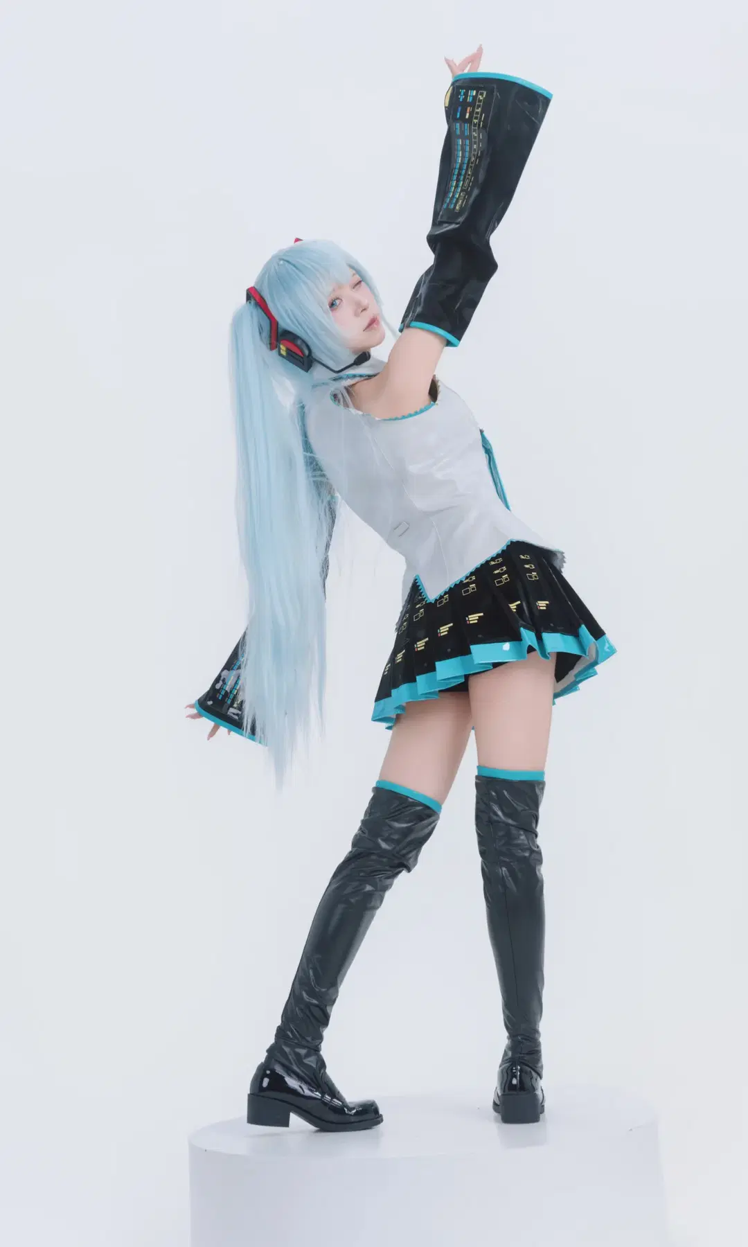 初音未来cos, 二次元cos, 上海约拍, Vocaloid, 蓝发双马尾