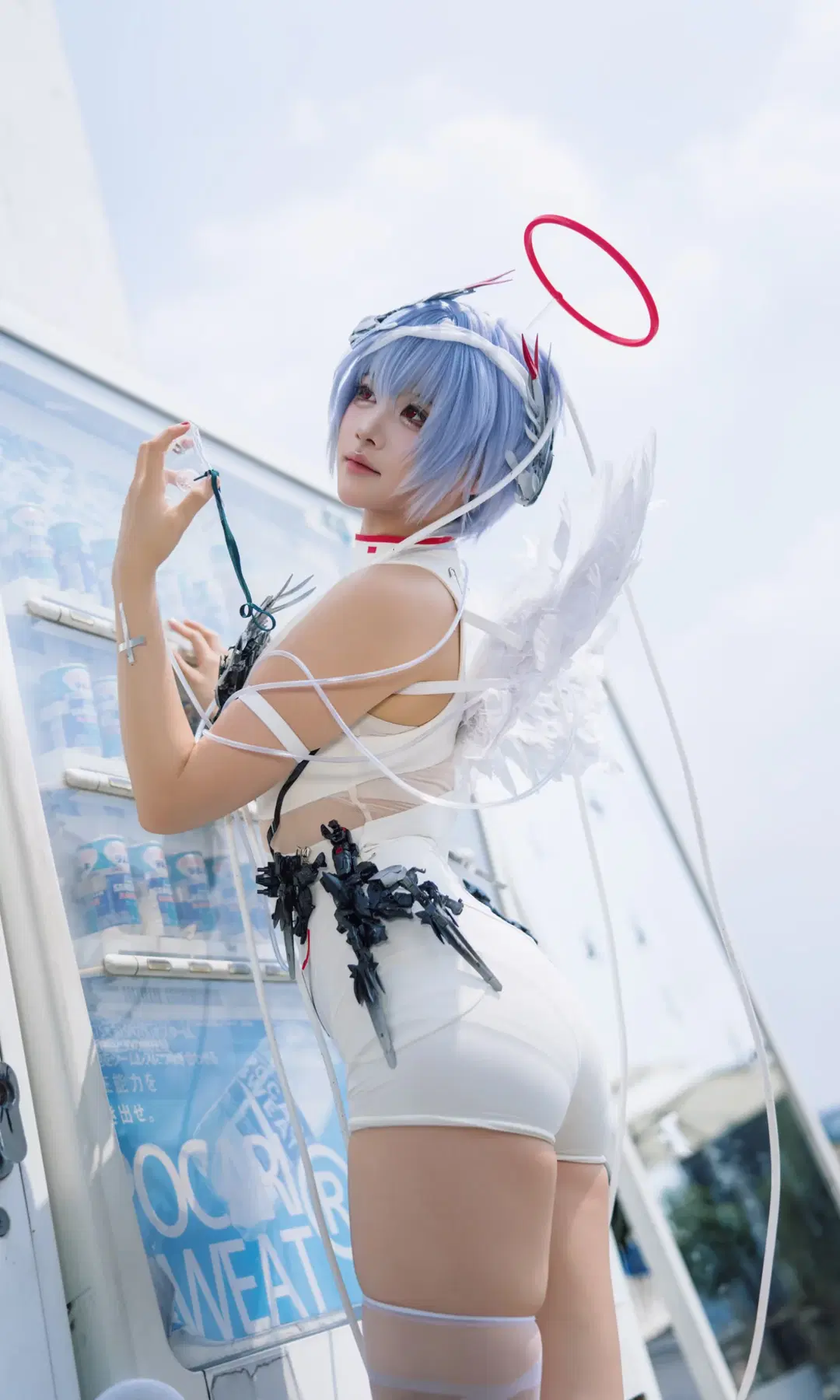 绫波丽cos, EVA, 二次元cos, 新世纪福音战士, 白丝袜