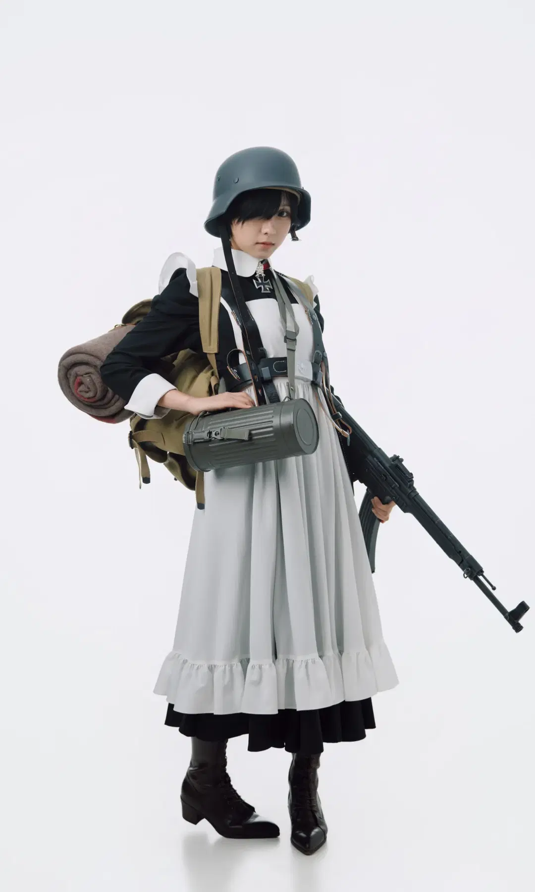 cosplay, 女仆装, 战术穿搭, 战术娘, 战斗少女