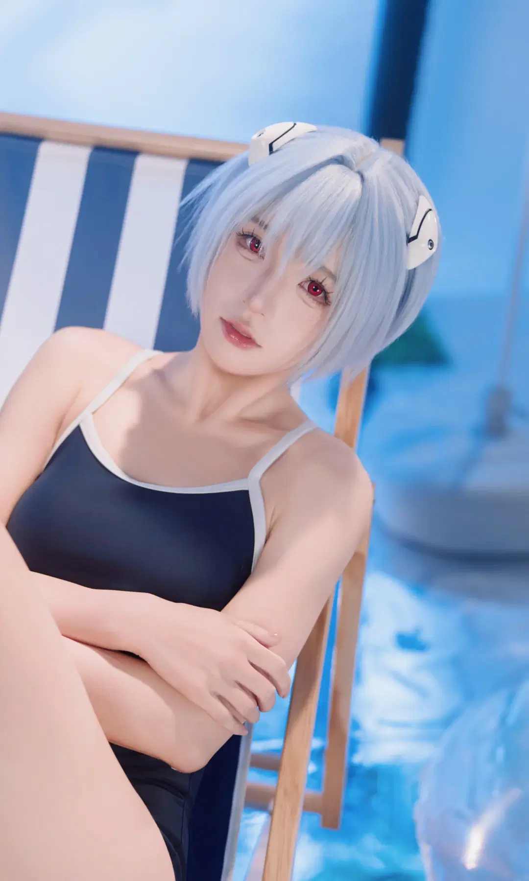 [Rei Ayanami cosplay] Neon Genesis Evangelion Indoor Swimsuit Convention Photo by TimeAfterTime_ - Image 2