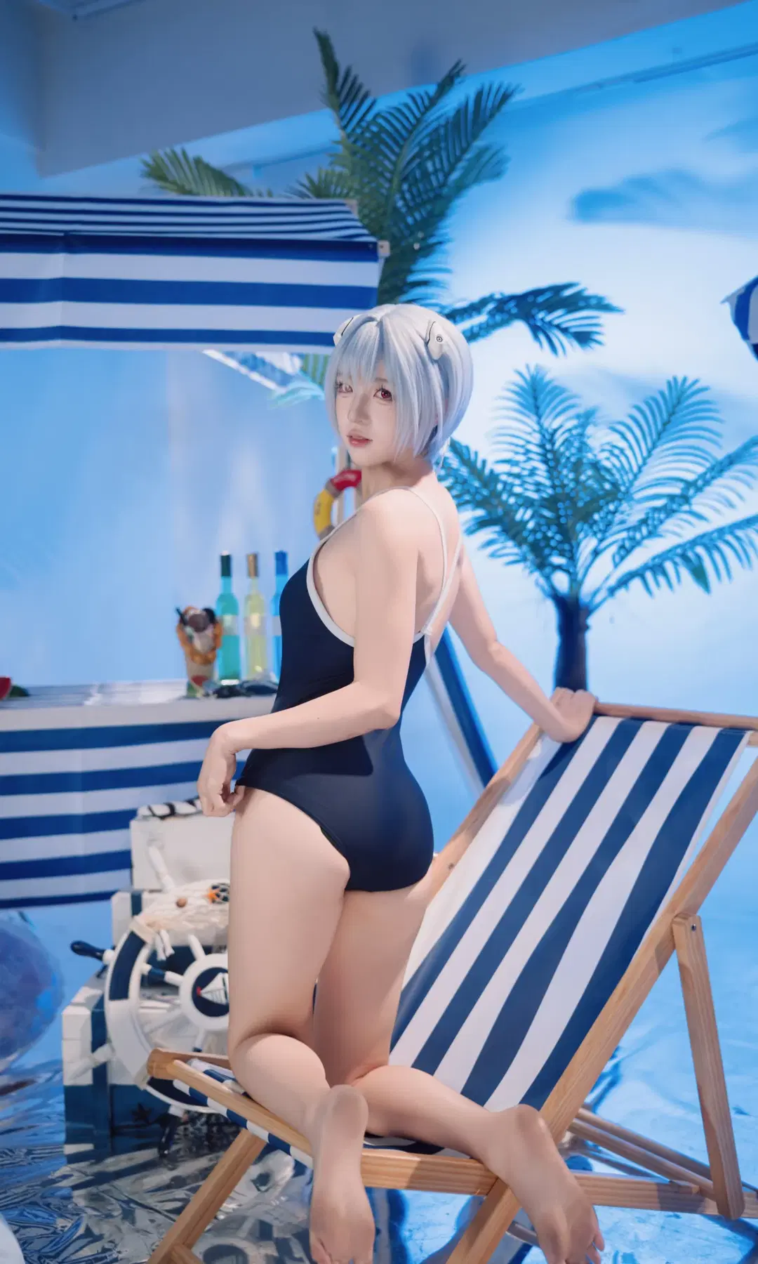 [Rei Ayanami cosplay] Neon Genesis Evangelion Indoor Swimsuit Convention Photo by TimeAfterTime_ - Image 3