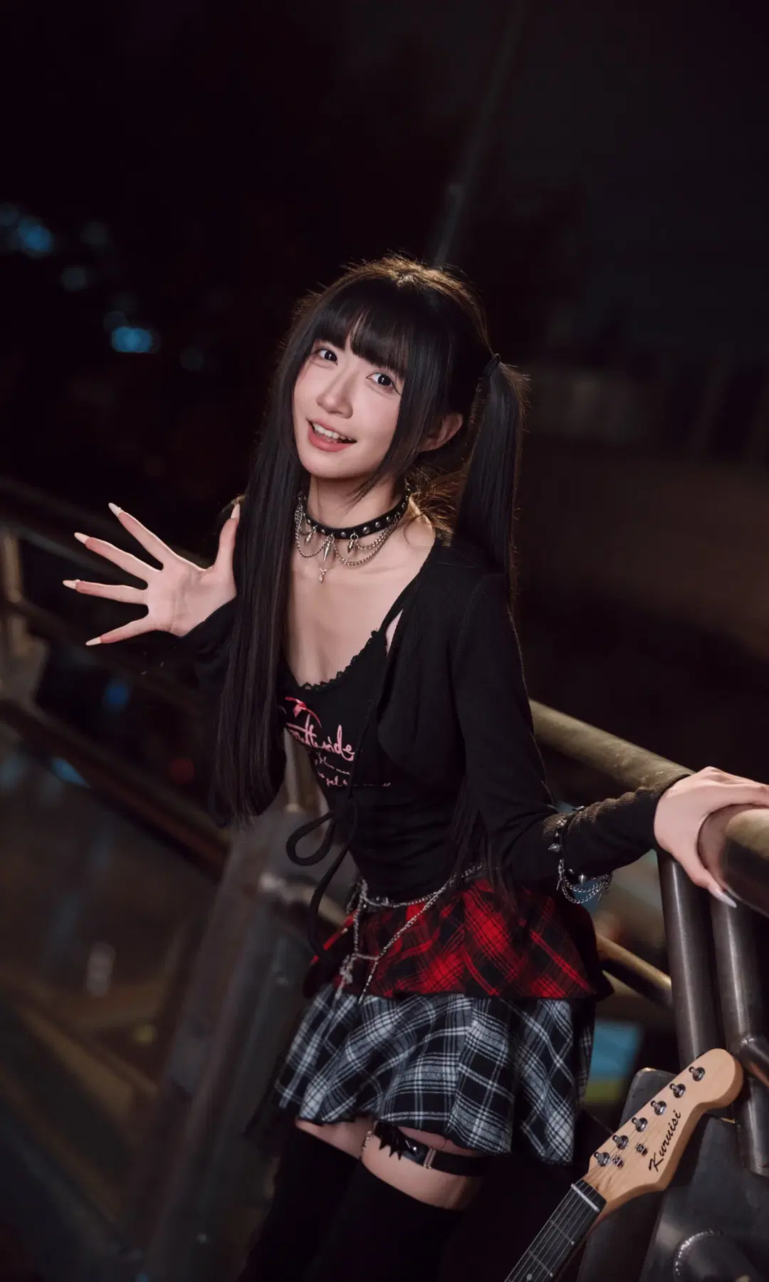 夜巷賽博朋克風搖滾少女，千禧年日系街頭攝影 - TimeAfterTime_ - 第2張