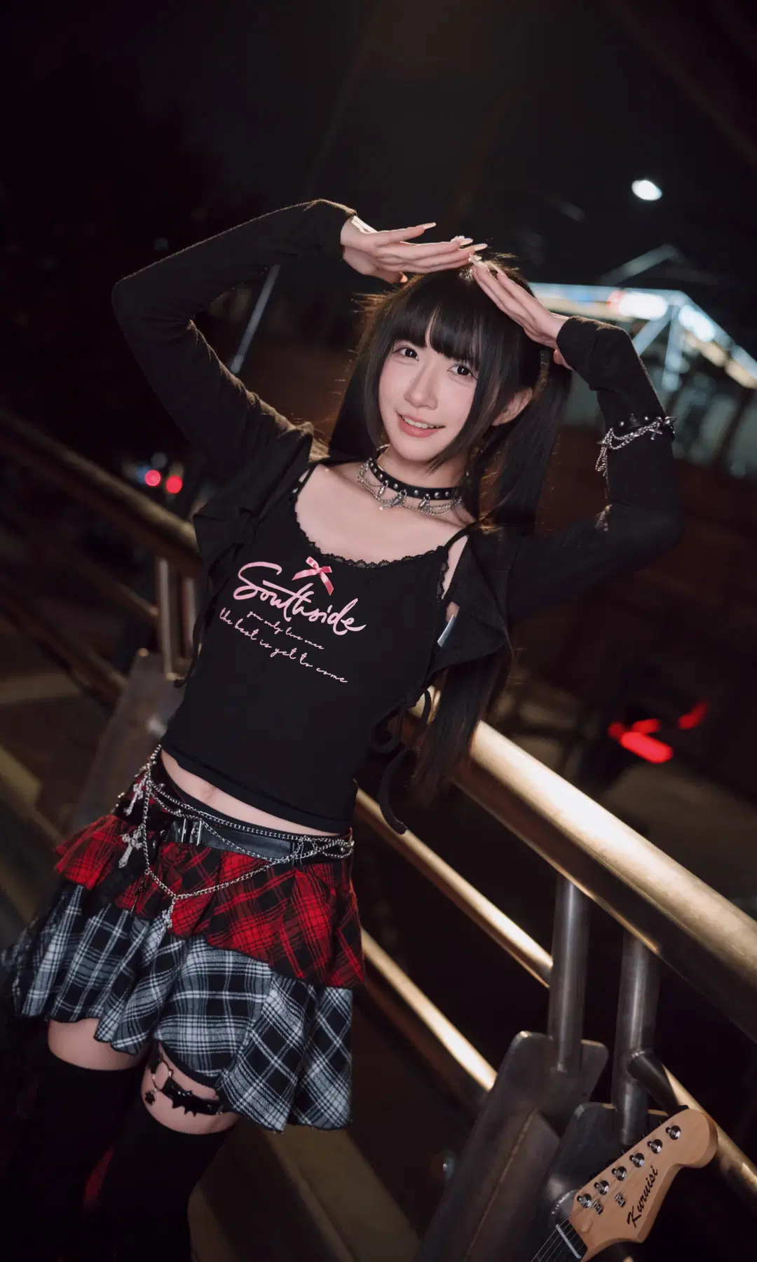 夜巷賽博朋克風搖滾少女，千禧年日系街頭攝影 - TimeAfterTime_ - 第3張