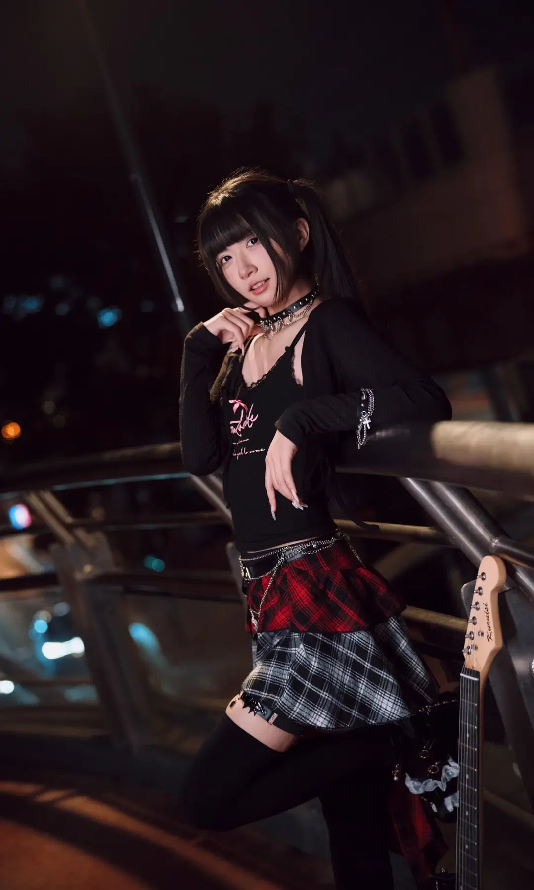 夜巷賽博朋克風搖滾少女，千禧年日系街頭攝影 - TimeAfterTime_ - 第6張