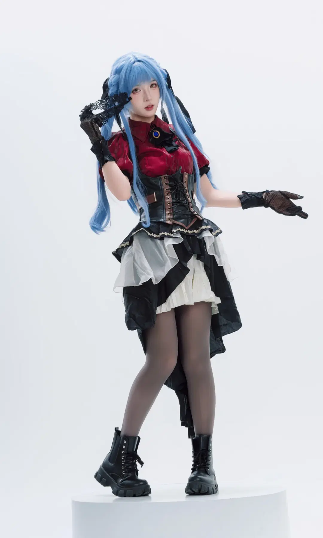 【丰川祥子cos】红黑质感哥特风，细节拉满的棚拍记录 - TimeAfterTime_ - 第3张