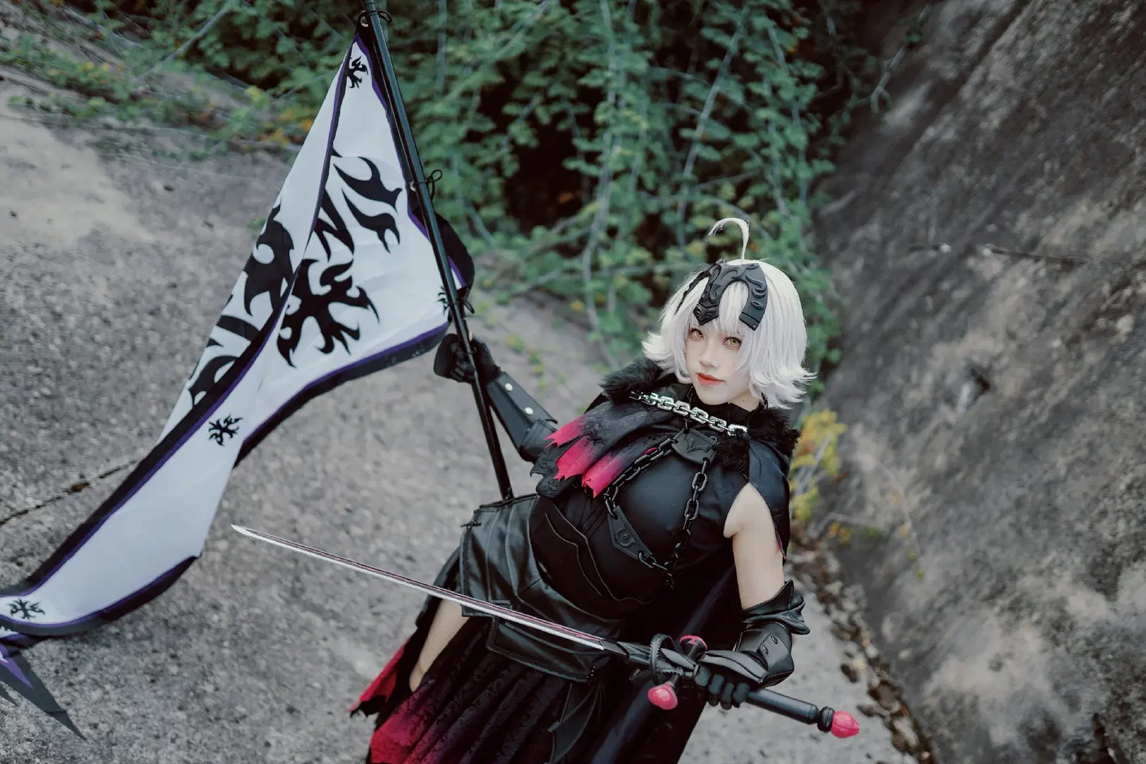[Jeanne d'Arc (Alter) cosplay] Fate Series Jeanne d'Arc (Alter) Final Ascension Industrial Style Photoshoot Record by 萧晓雾 - Image 2