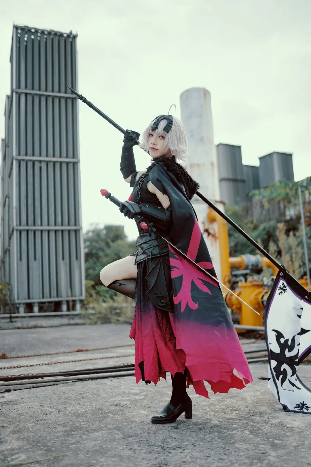 Fate, Jeanne d'Arc (Alter) cosplay, Industrial style cosplay, Stockings, Jeanne d'Arc (Alter)
