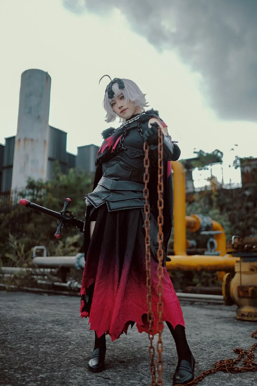 [Jeanne d'Arc (Alter) cosplay] Fate Series Jeanne d'Arc (Alter) Final Ascension Industrial Style Photoshoot Record by 萧晓雾 - Image 6