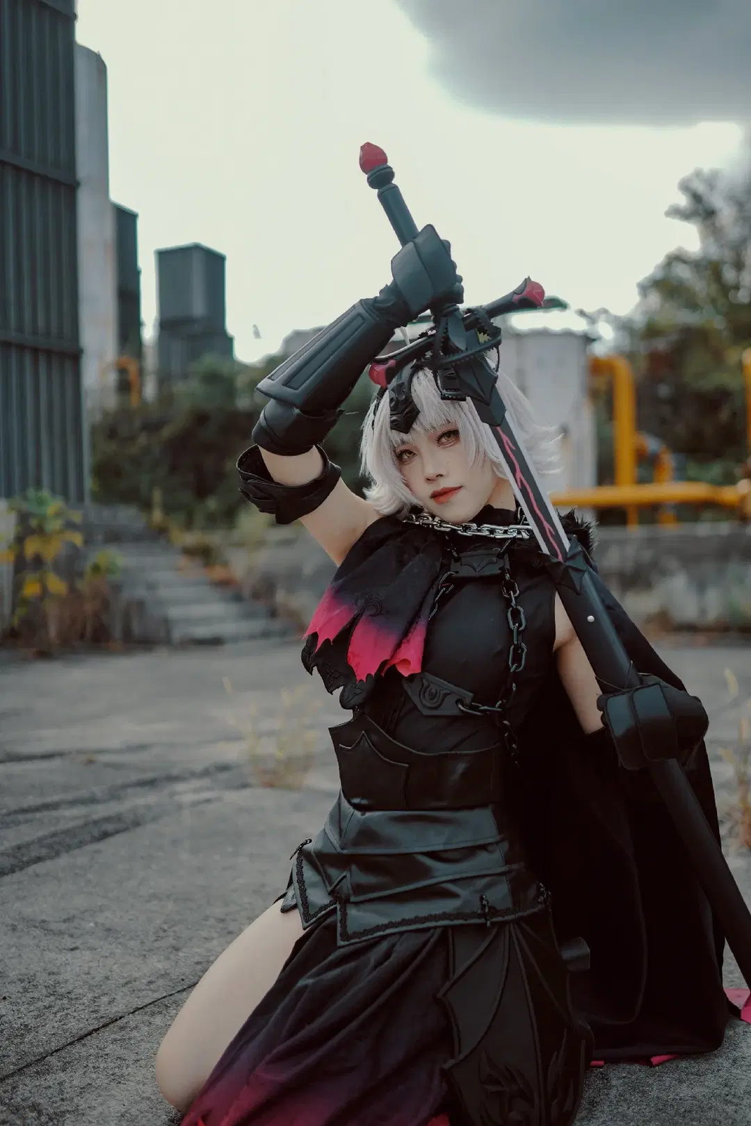 [Jeanne d'Arc (Alter) cosplay] Fate Series Jeanne d'Arc (Alter) Final Ascension Industrial Style Photoshoot Record by 萧晓雾 - Image 7