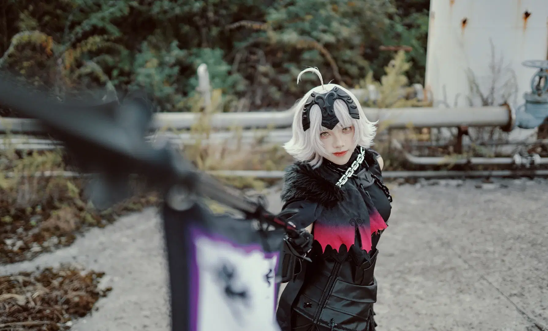 [Jeanne d'Arc (Alter) cosplay] Fate Series Jeanne d'Arc (Alter) Final Ascension Industrial Style Photoshoot Record by 萧晓雾 - Image 8